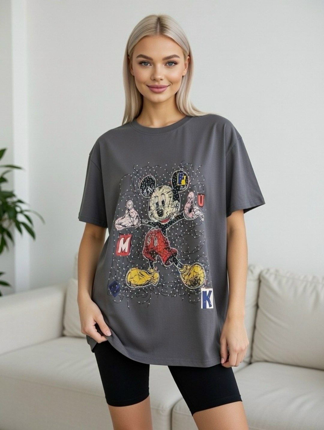 футболка оверсайз с принтом мики маус fashion lux,футболки оверсайз с принтами,футболка оверсайз с,футболки женская оверсайз с принтом,футболка оверсайз с принтом мики маус