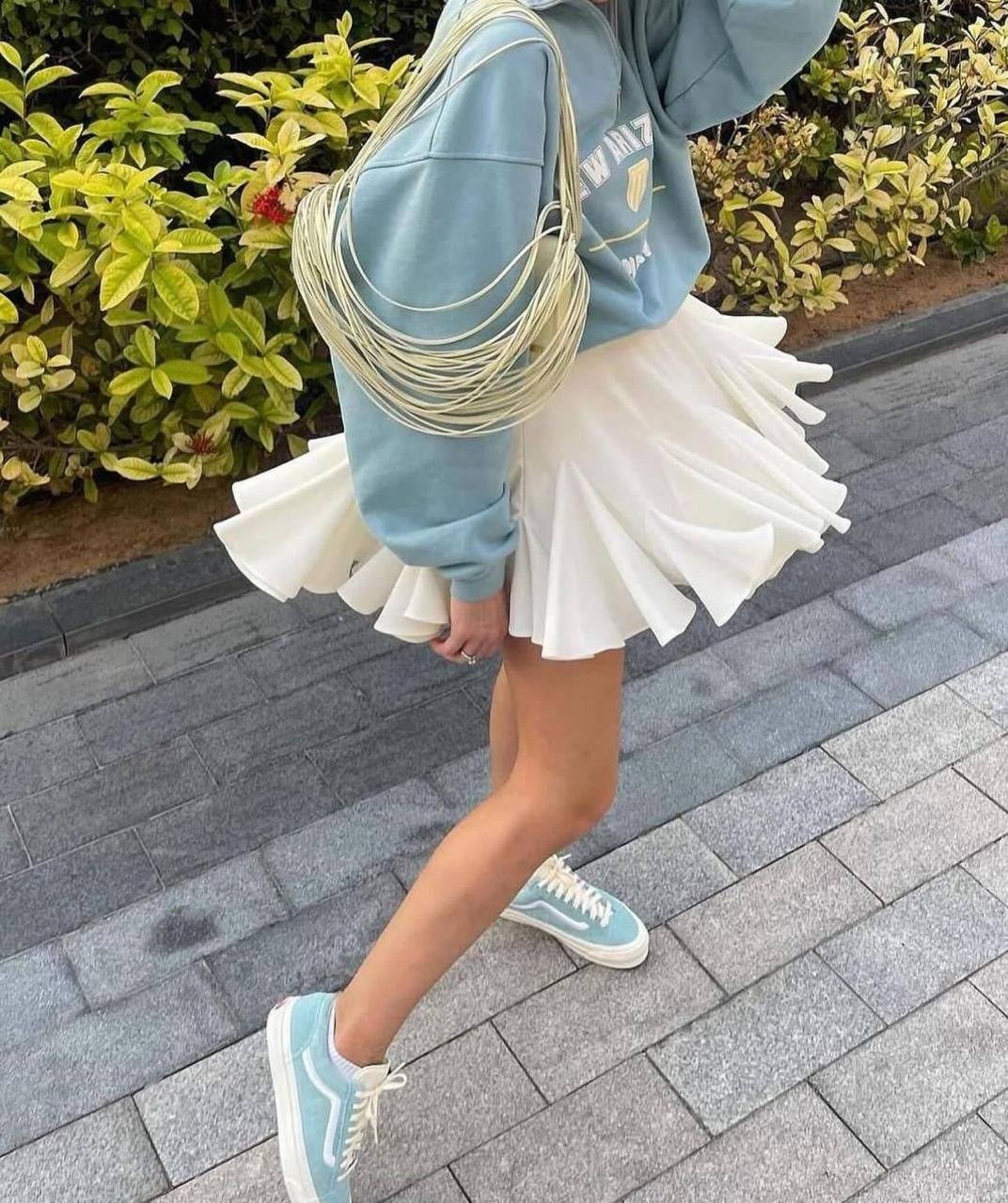 модная женская юбка,юбка модная,юбка с оборками,объемная куртка с юбкой