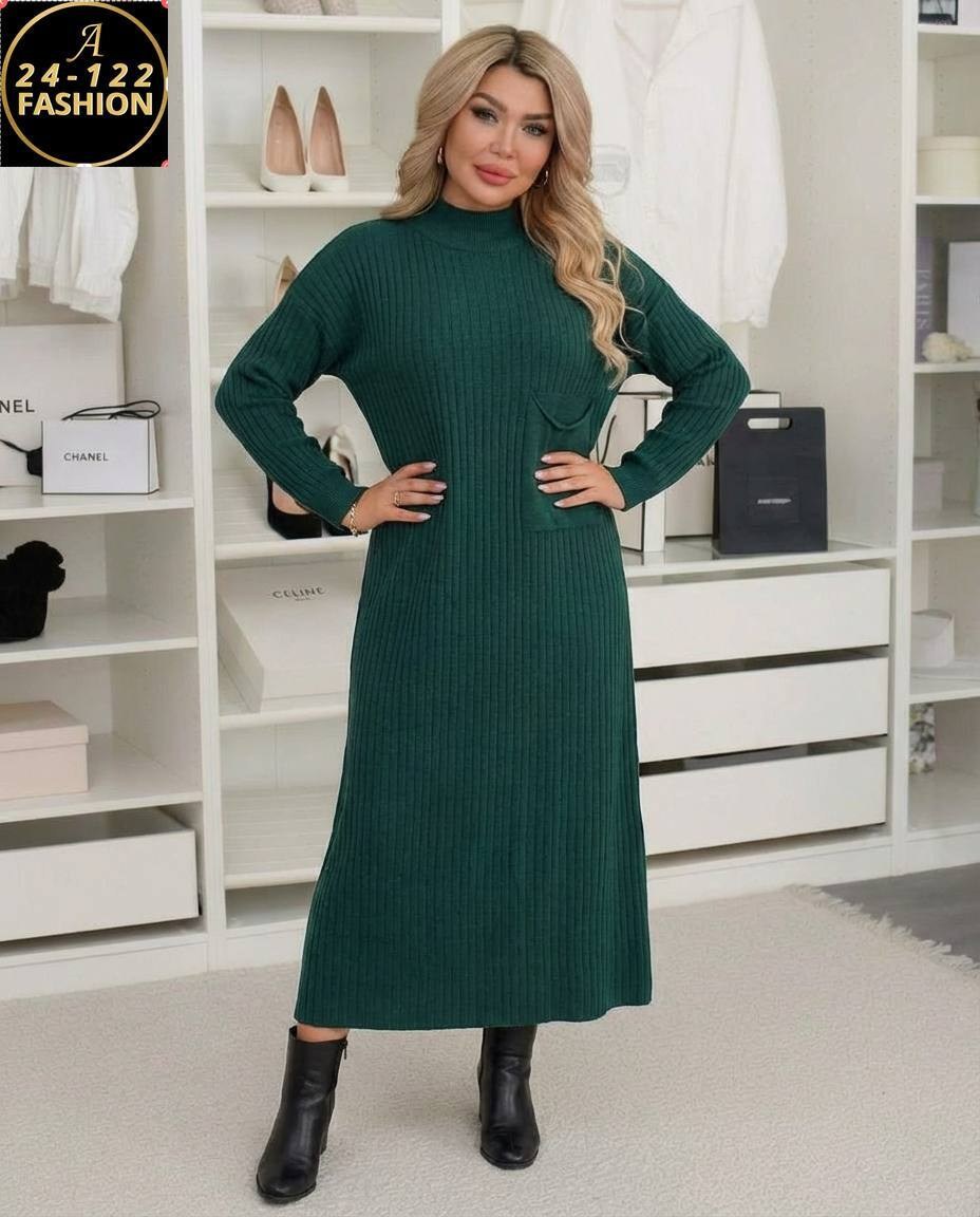 синее платье лапша,платье вязаное длинное,платье теплое вязаное,женское платье лапша,трикотажное платье