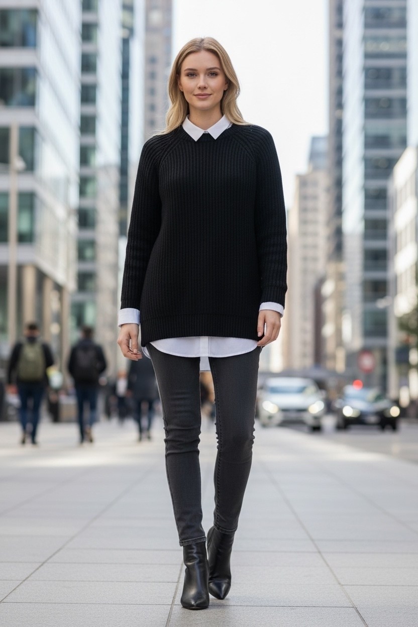 образ с зеленым свитером,свитер зеленый,джемпер зелёный,зеленый свитер женский,свитер с рубашкой