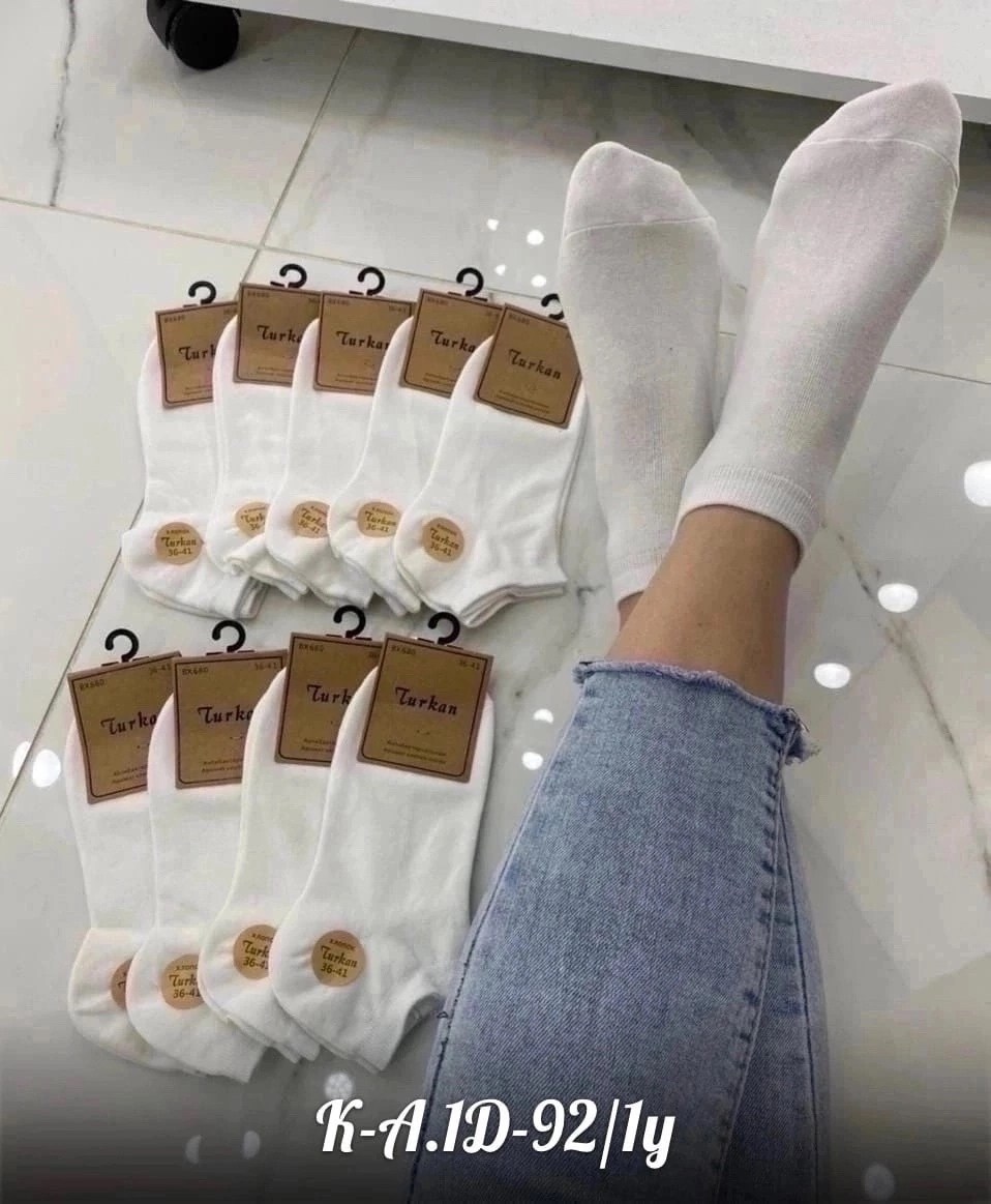 носки женские 10 пар,носки turkan женские 10 пар,носки короткие набор 10 пар туркан,носки женские,короткие женские носки