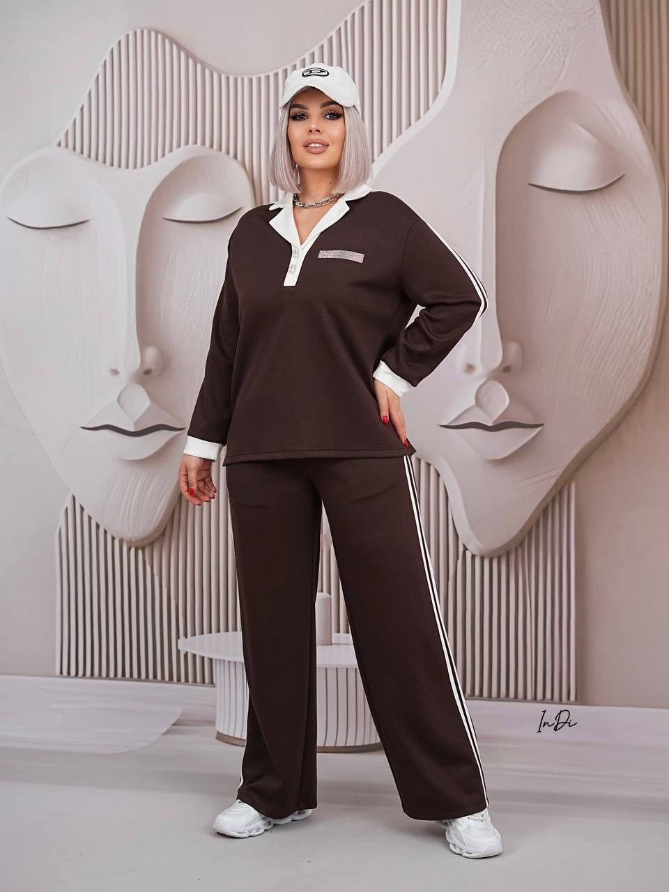 спортивный костюм ольга стиль с948 коричневый,спортивный костюм ольга стиль 948 коричневый размер 50-56,спортивный костюм ольга стиль с948 коричневый размер 50-56,спортивный костюм ольга стиль 948 кор
