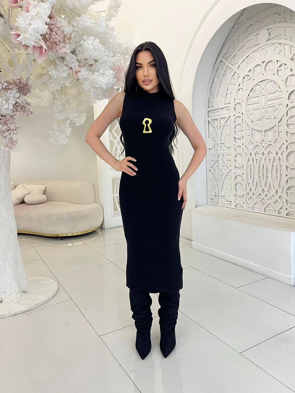 стильное платье,платье женское,трикотажное платье,платье,платье женское черное