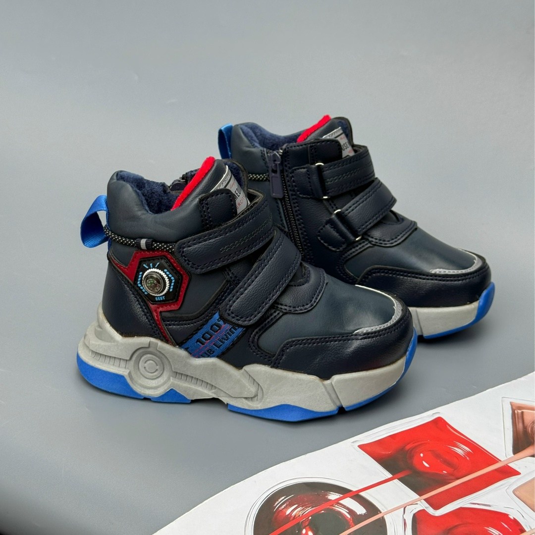 ,ботинки для мальчика,детские ботинки для мальчика,детские демисезонные ботинки,ботинки 25208-2 т.син