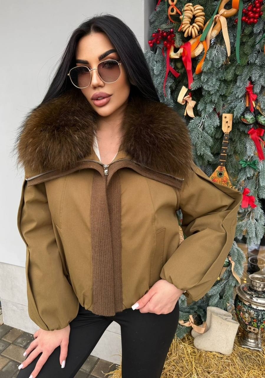 меховая куртка,женская куртка со съемным меховым воротником из меха енота,куртка с мехом,женская парка на натуральном меху укороченная куртка с лисьим мехом,модные пуховики с мехом