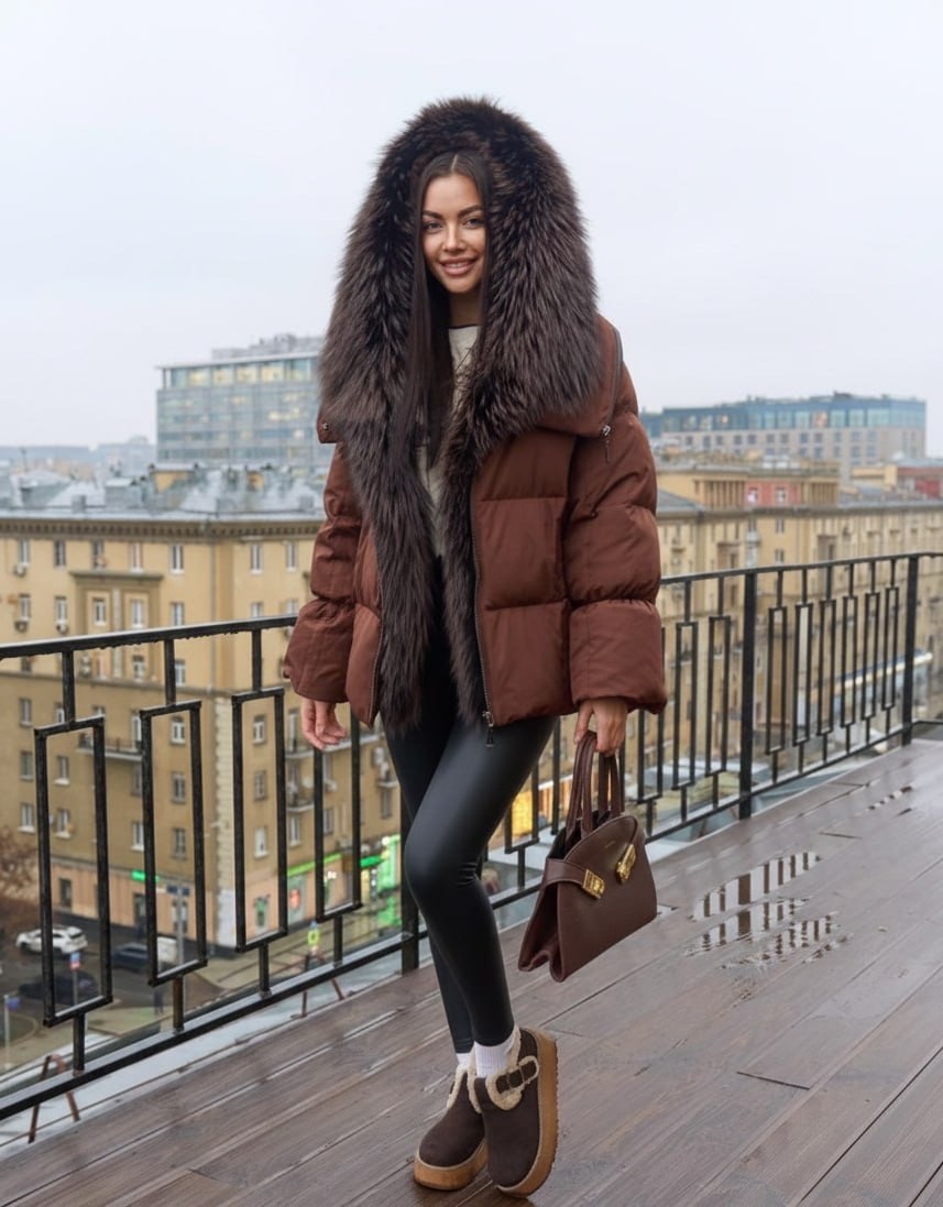 пуховик женский,пуховик,пуховик коричневый,пуховик женский с мехом,пуховик молодежный