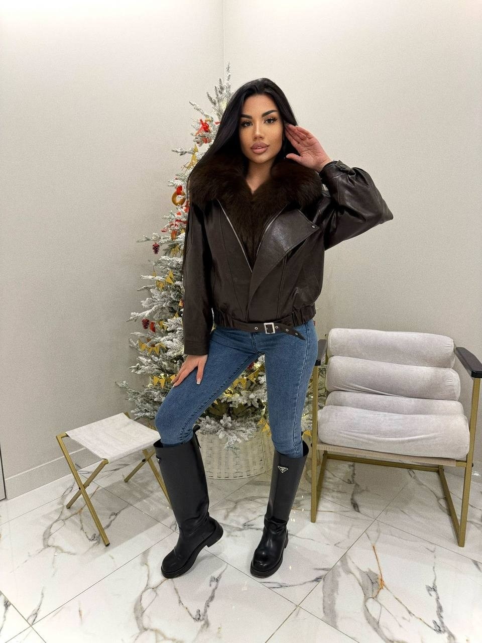 куртка с мехом,женская куртка,джинсовая куртка,комбинированная куртка с натуральным мехом,куртка с натуральным мехом