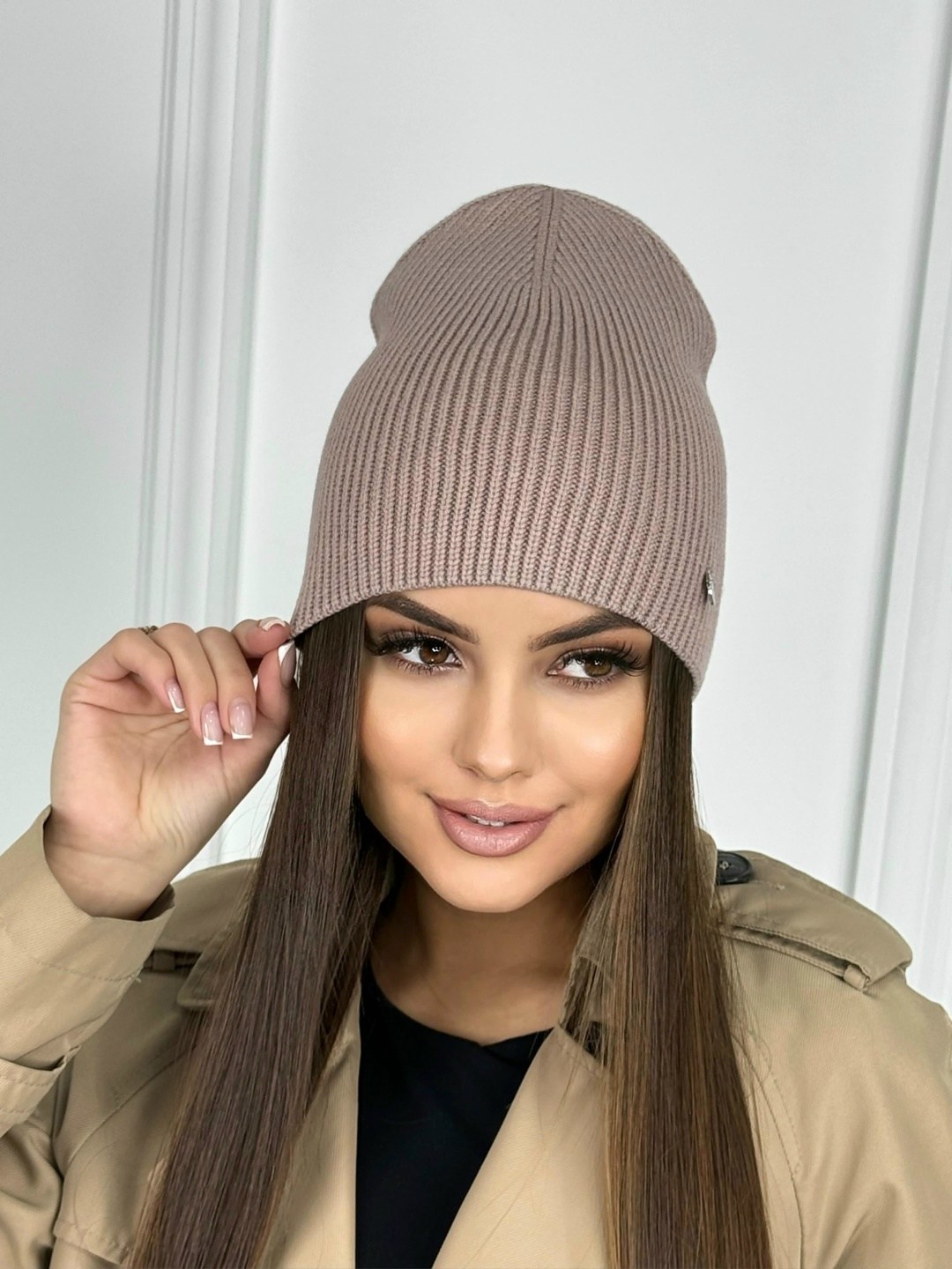 шапка цвет серый,женская шапка бини,шапка бини,шапка,шапка женская