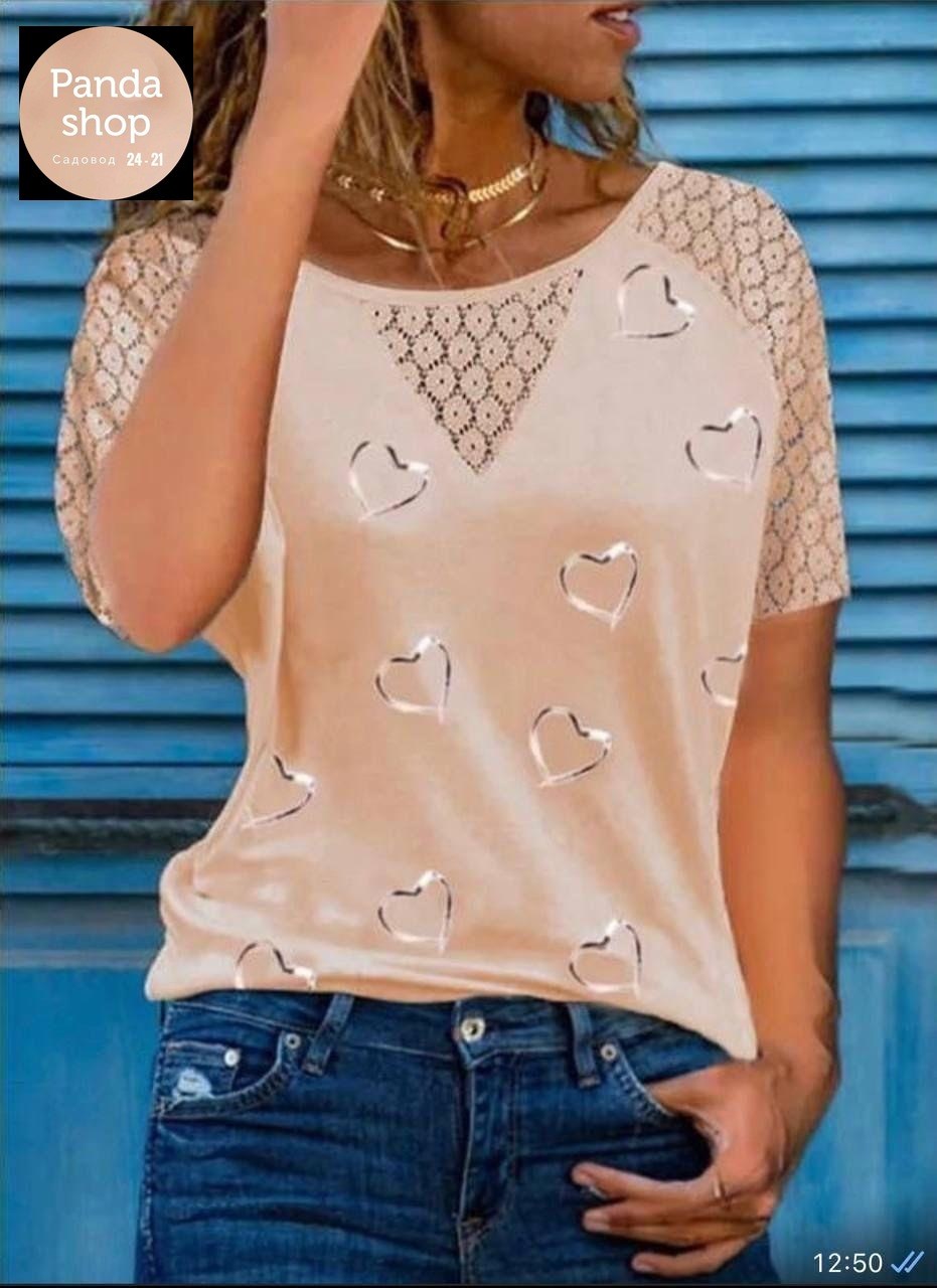женские футболки с принтом,летние женские футболки,женская футболка,блузка с сердечками женская,блузка кофточка