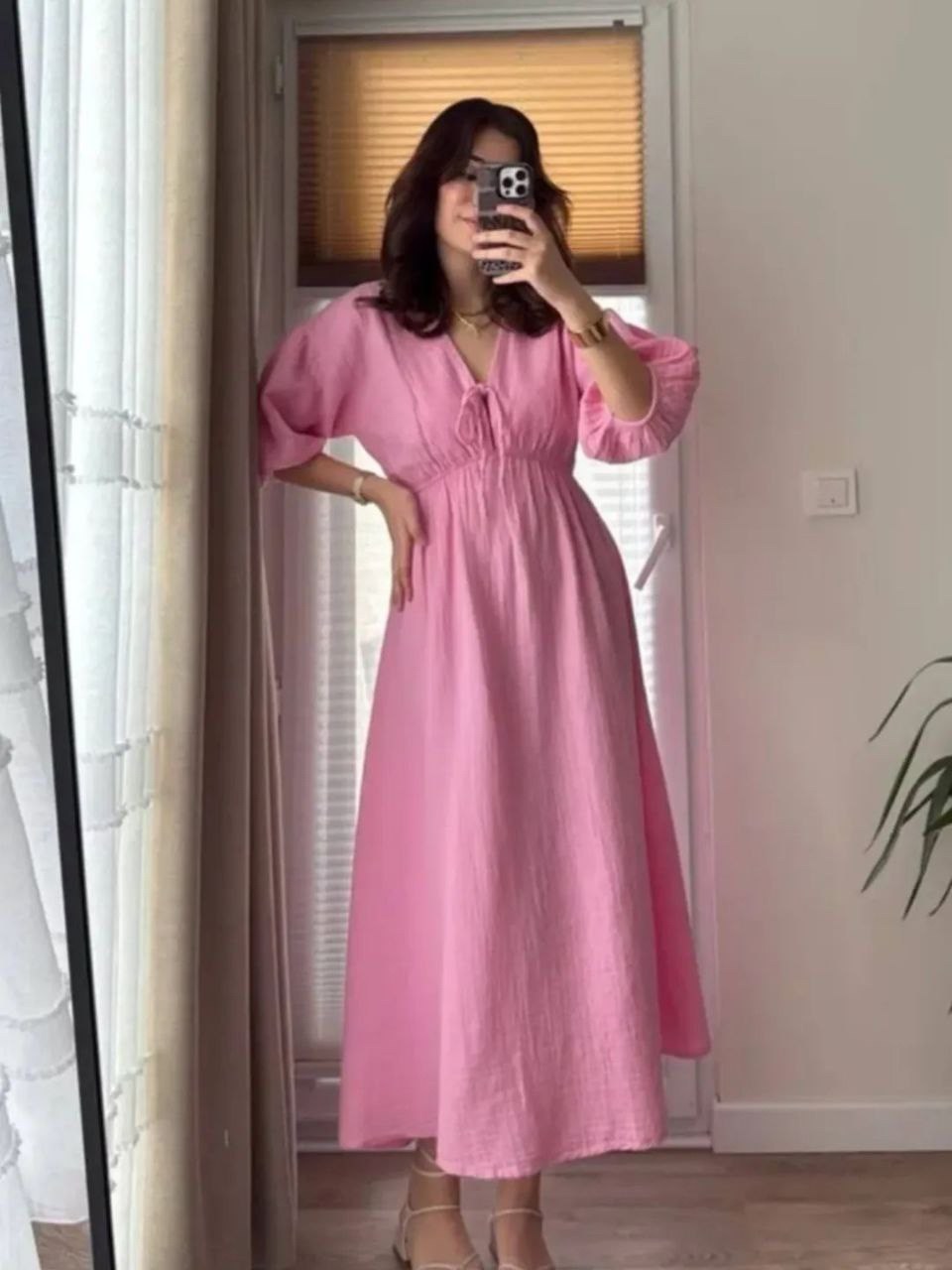 льняные платья,платья из муслина объемные,платье в стиле,летнее платье с рукавами,платье голубое летнее