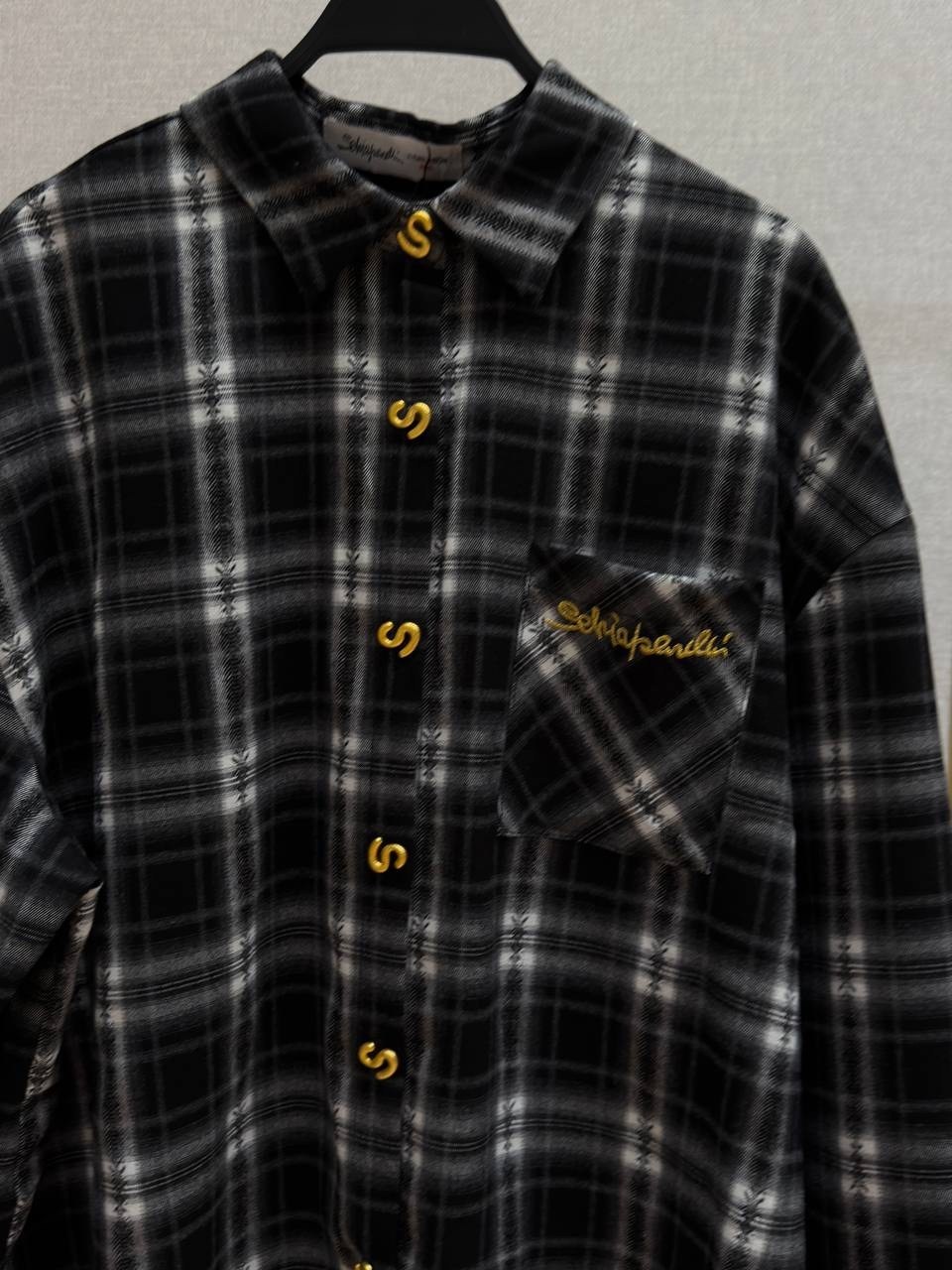 шерстяная рубашка в клетку тартан miu miu коричневый,клетчатая рубашка,рубашка в клетку,фланелевая рубашка,рубашка