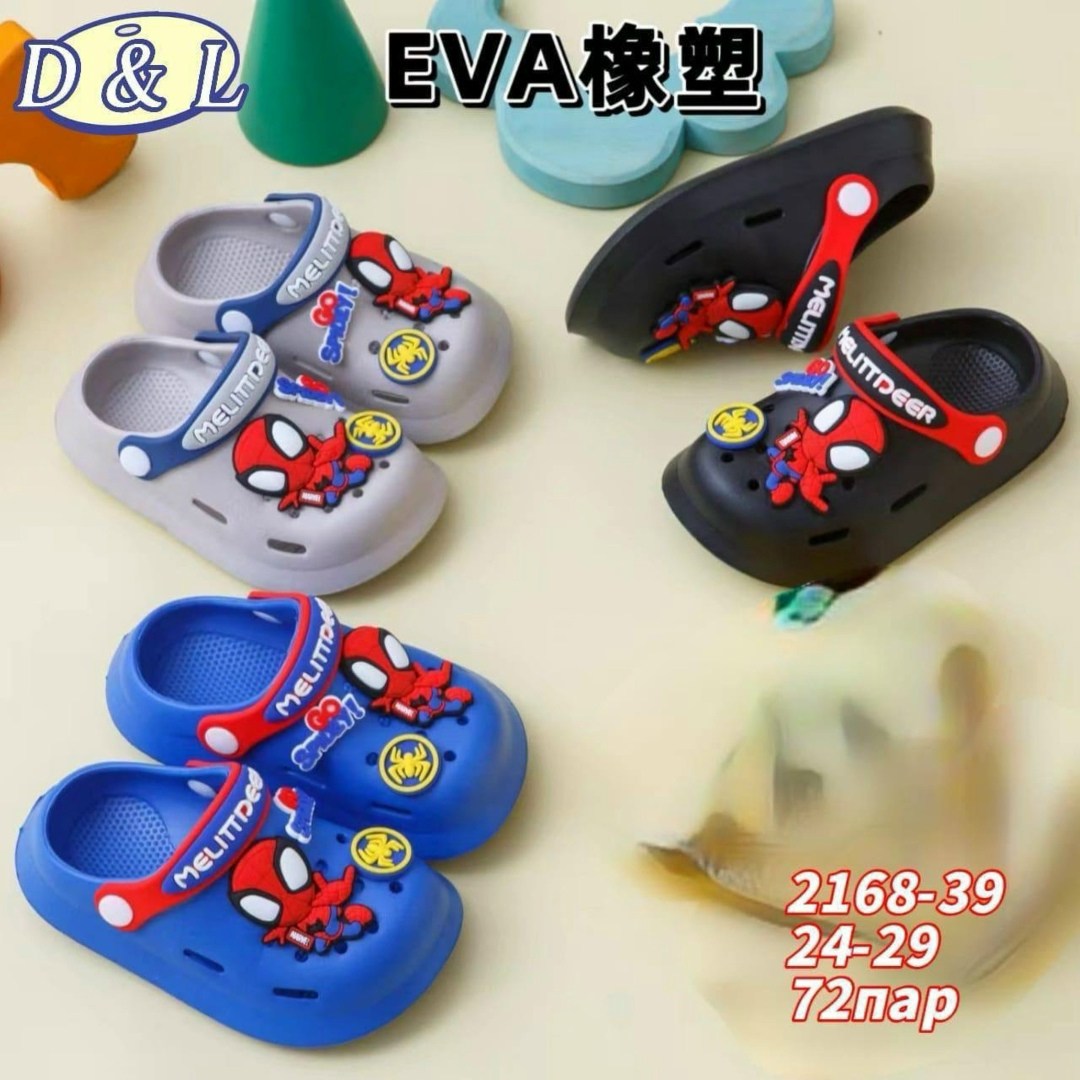 детские шлепки для мальчиков,шлепанцы детские,кроксы человек паук,,детские тапочки для мальчиков