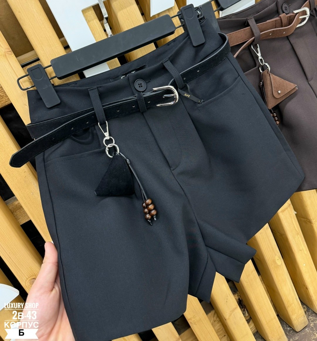 шорты женские,повседневные удобные элегантные шорты с поясом,повседневные шорты,шорты женские шерстяные с поясом,юбка-шорты