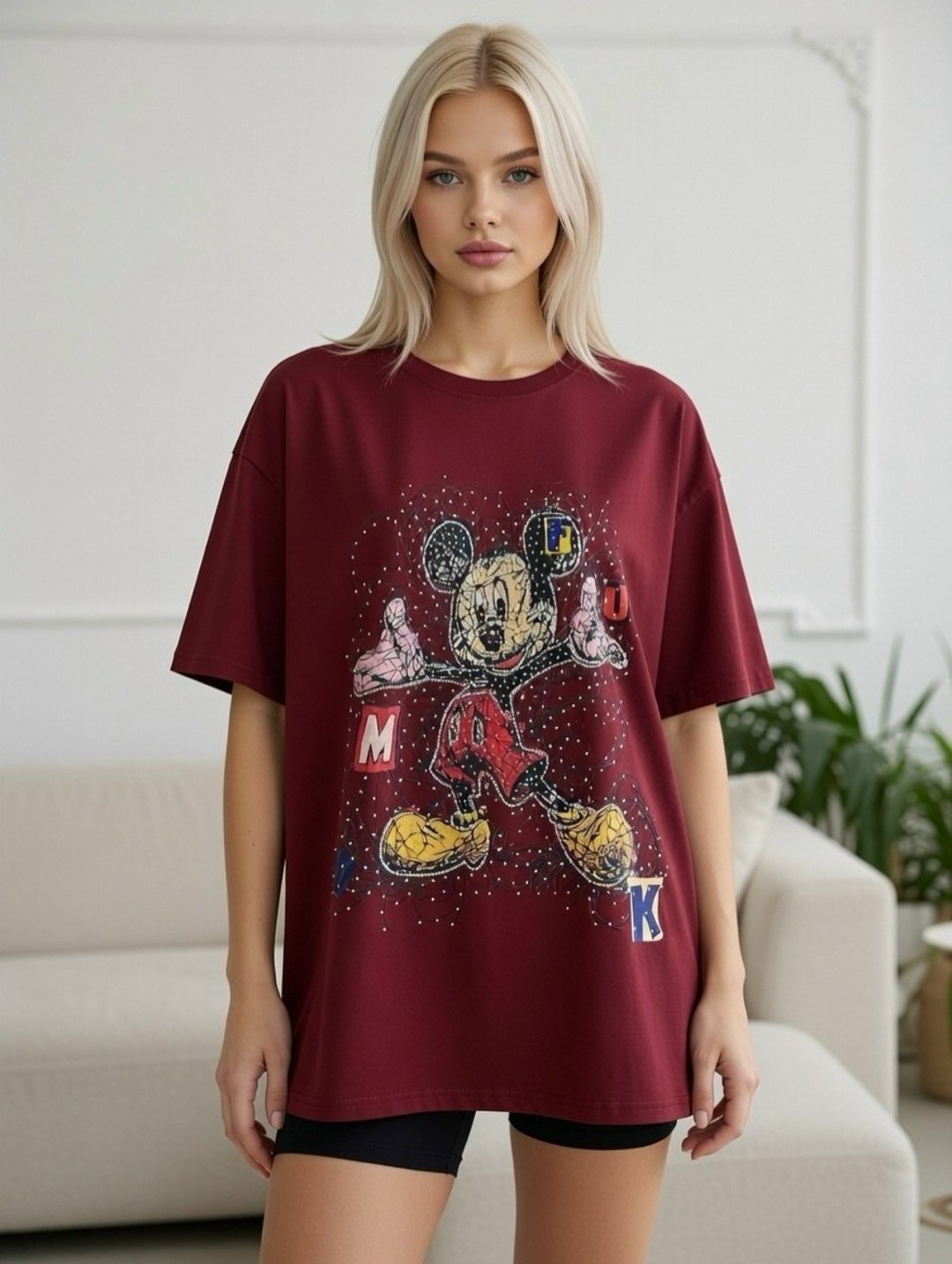 футболка оверсайз с принтом мики маус fashion lux,футболки оверсайз с принтами,футболка оверсайз с,футболки женская оверсайз с принтом,футболка оверсайз с принтом мики маус