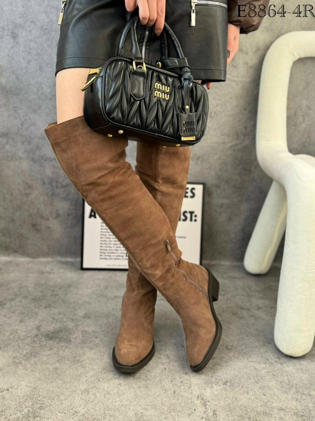 сапоги модные,замшевые сапоги,модные сапоги-слоучи,коричневые сапоги,коричневые замшевые ботфорты