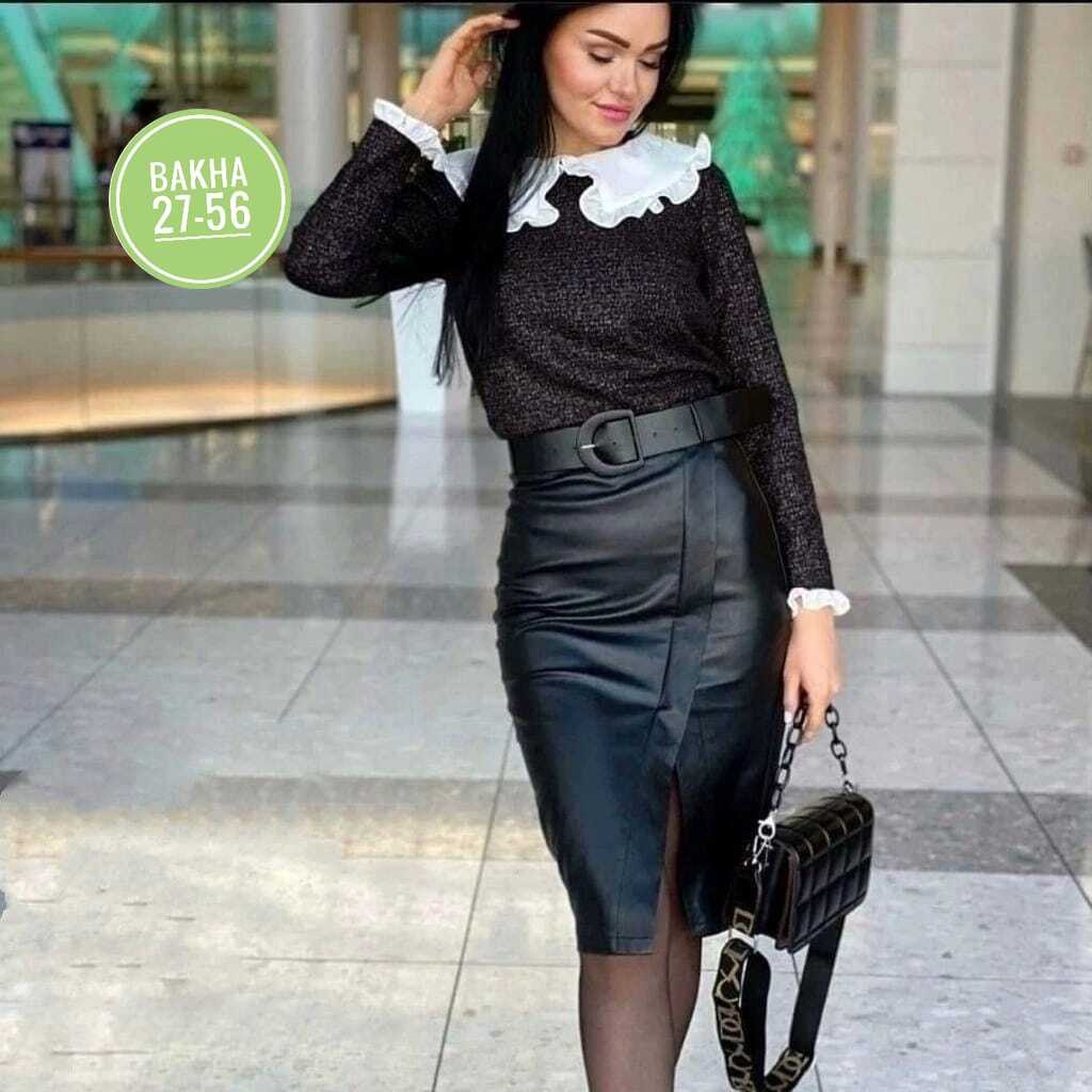 юбка женская кожаная,юбка из экокожи,юбка эко кожа,юбка кожаная мода,кожаная юбка с гипюром