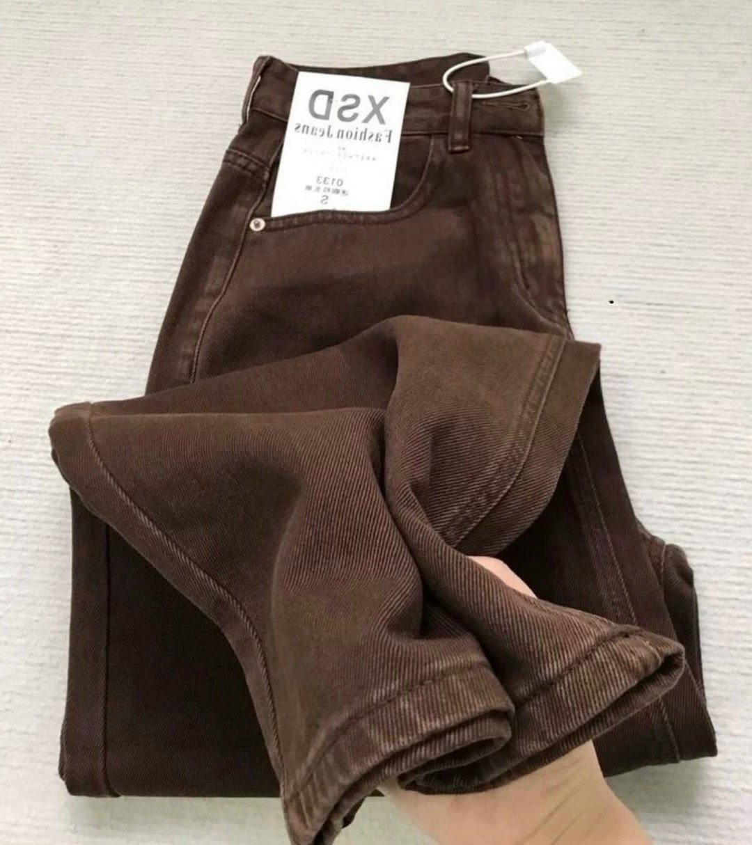 джинсы женский kydenim коричневый палаццо,коричневые джинсы женские,джинсы широкие коричневые,коричневые джинсы,джинсы клеш коричневые