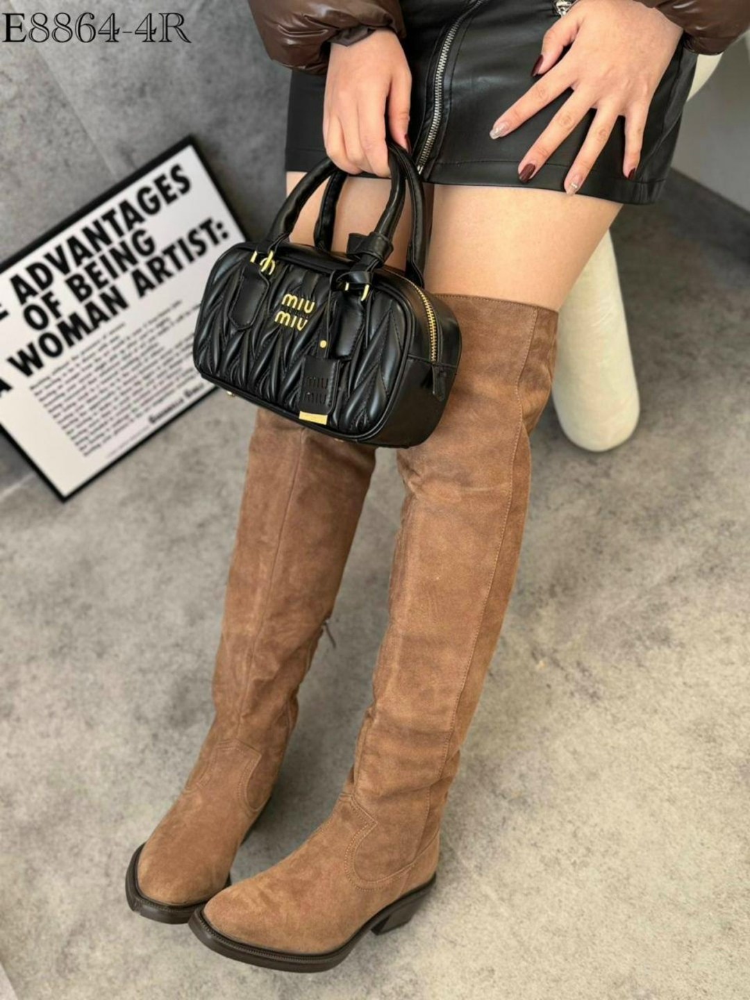 сапоги модные,замшевые сапоги,модные сапоги-слоучи,коричневые сапоги,коричневые замшевые ботфорты