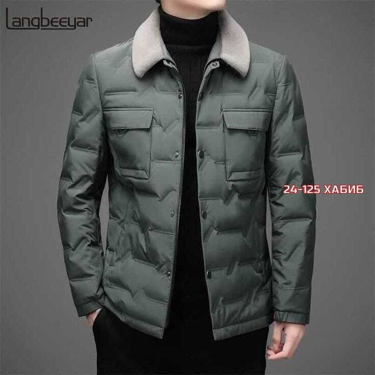 мужская куртка с меховым воротником,мужская куртка,классическая мужская куртка,дизайнерская мужская парка куртка,пуховик мужской верхняя одежда