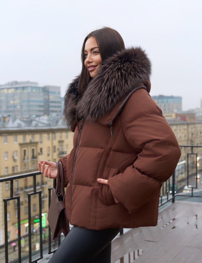 пуховик женский,пуховик,пуховик коричневый,пуховик женский с мехом,пуховик молодежный