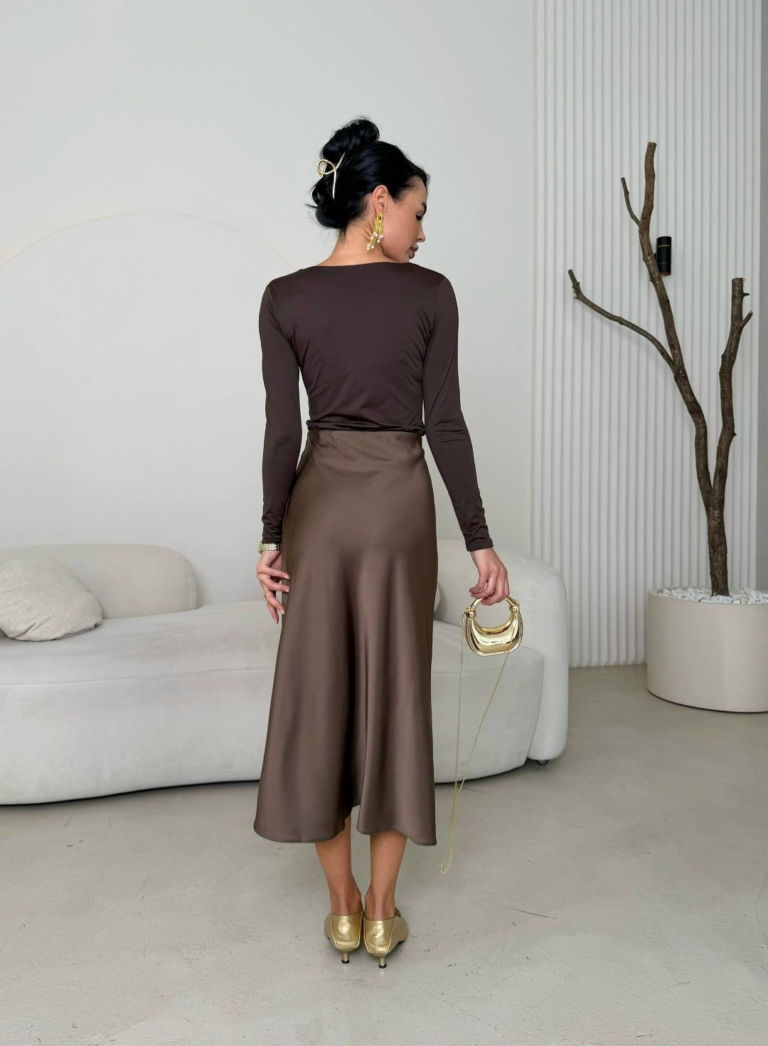 атласная юбка с высоким,шелковая юбка миди,юбка,женская юбка,атласная юбка женская длинная