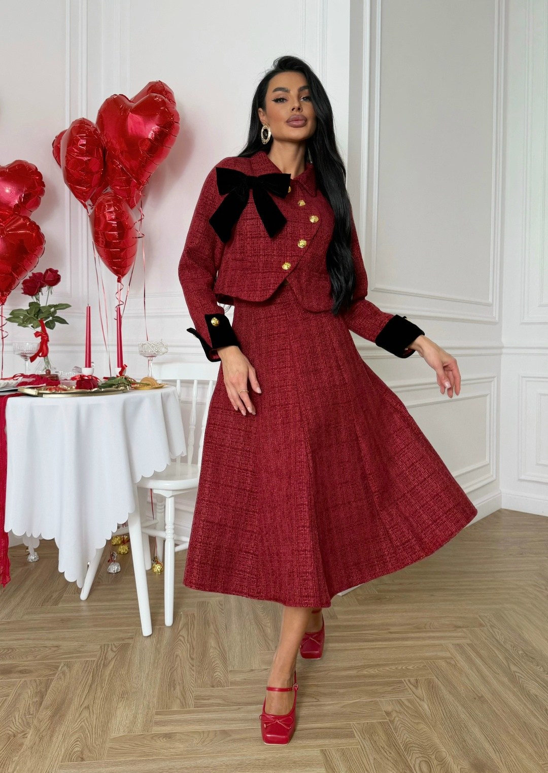 женский твидовый костюм из двух предметов,твидовый костюм,женский твидовый костюм,твидовый костюм с юбкой,костюм женский