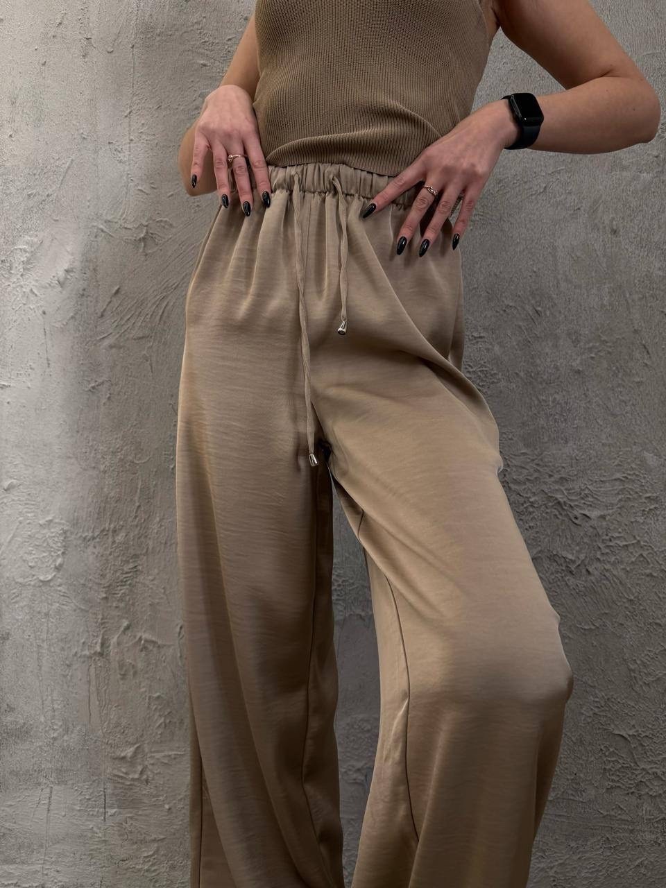 брюки палаццо,широкие брюки,женские брюки палаццо,женский костюм с брюками палаццо