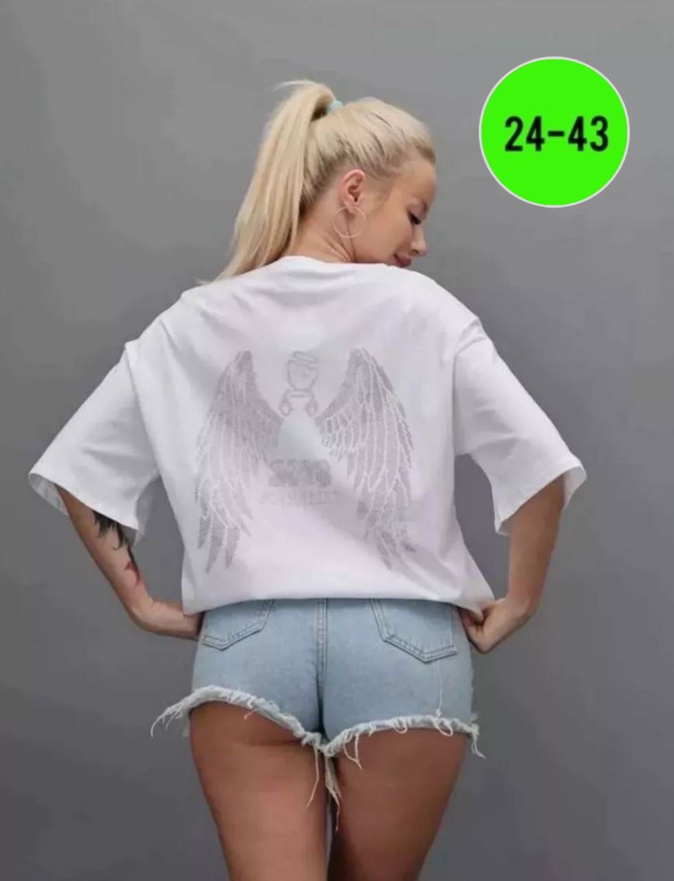 модная женская футболка,женская футболка,футболка со стразами,футболки женские с принтом,женская футболка белая