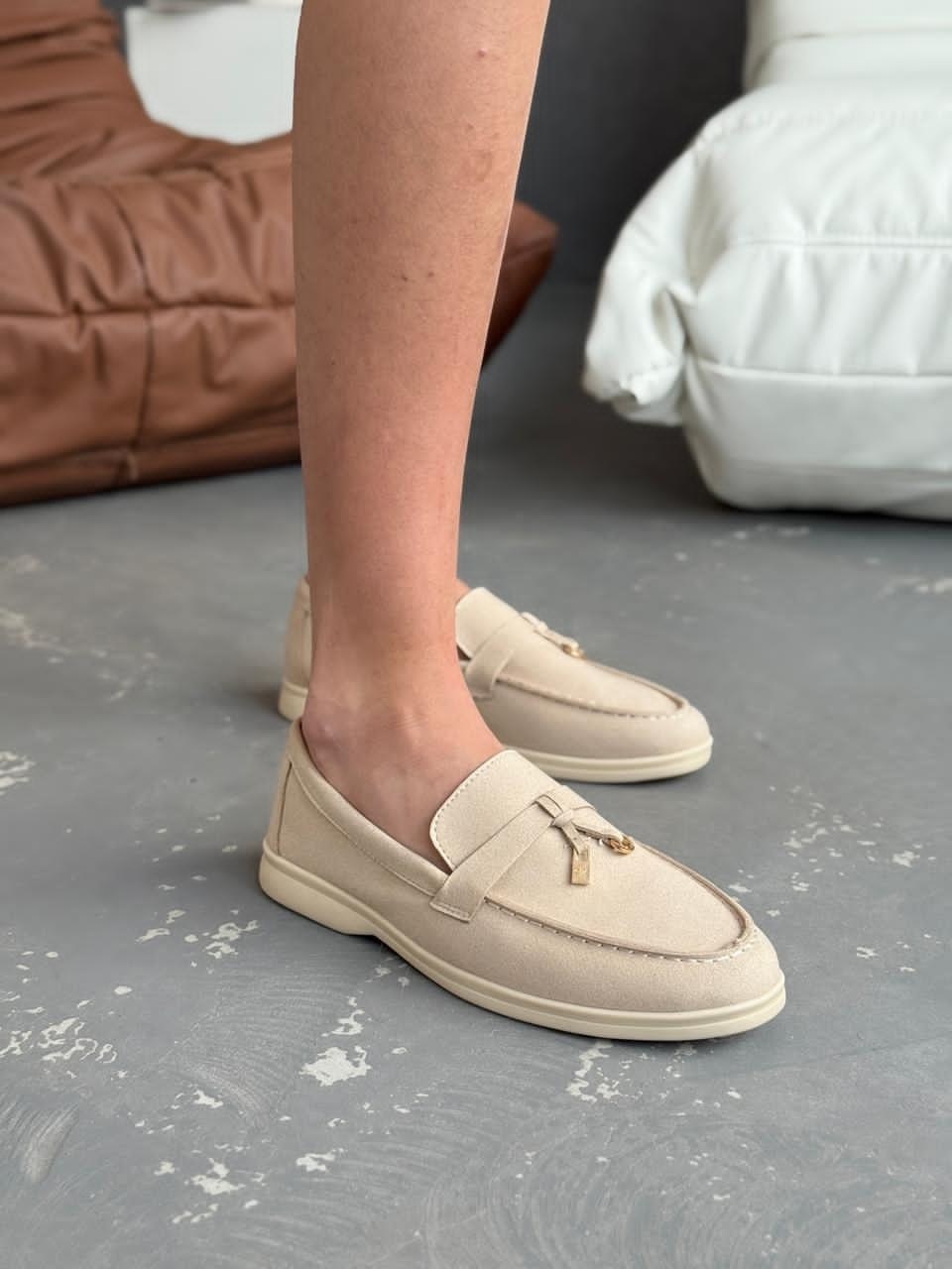 замшевые лоферы,,лоферы женские замшевые,серые замшевые лоферы,лоферы loro piana