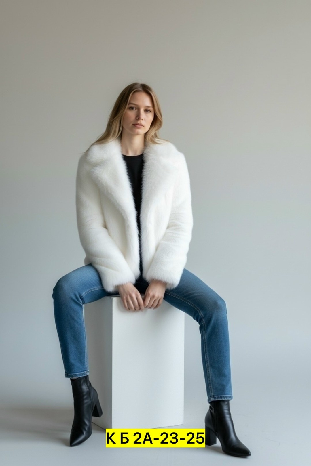 эко шубки люкс под песец,шубка люкс под песец,шуба еко песец арт.4357691,эко шубка песец,шубка под песец