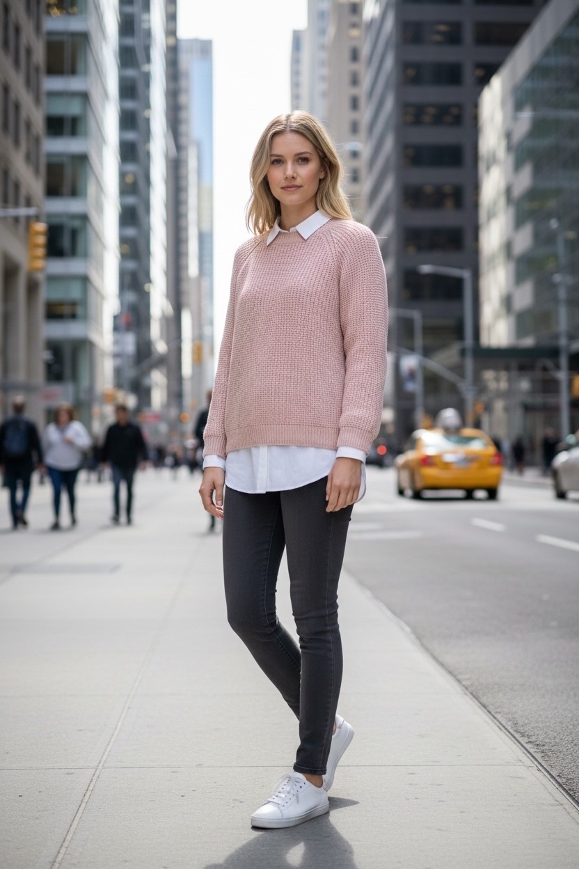 образ с зеленым свитером,свитер зеленый,джемпер зелёный,зеленый свитер женский,свитер с рубашкой