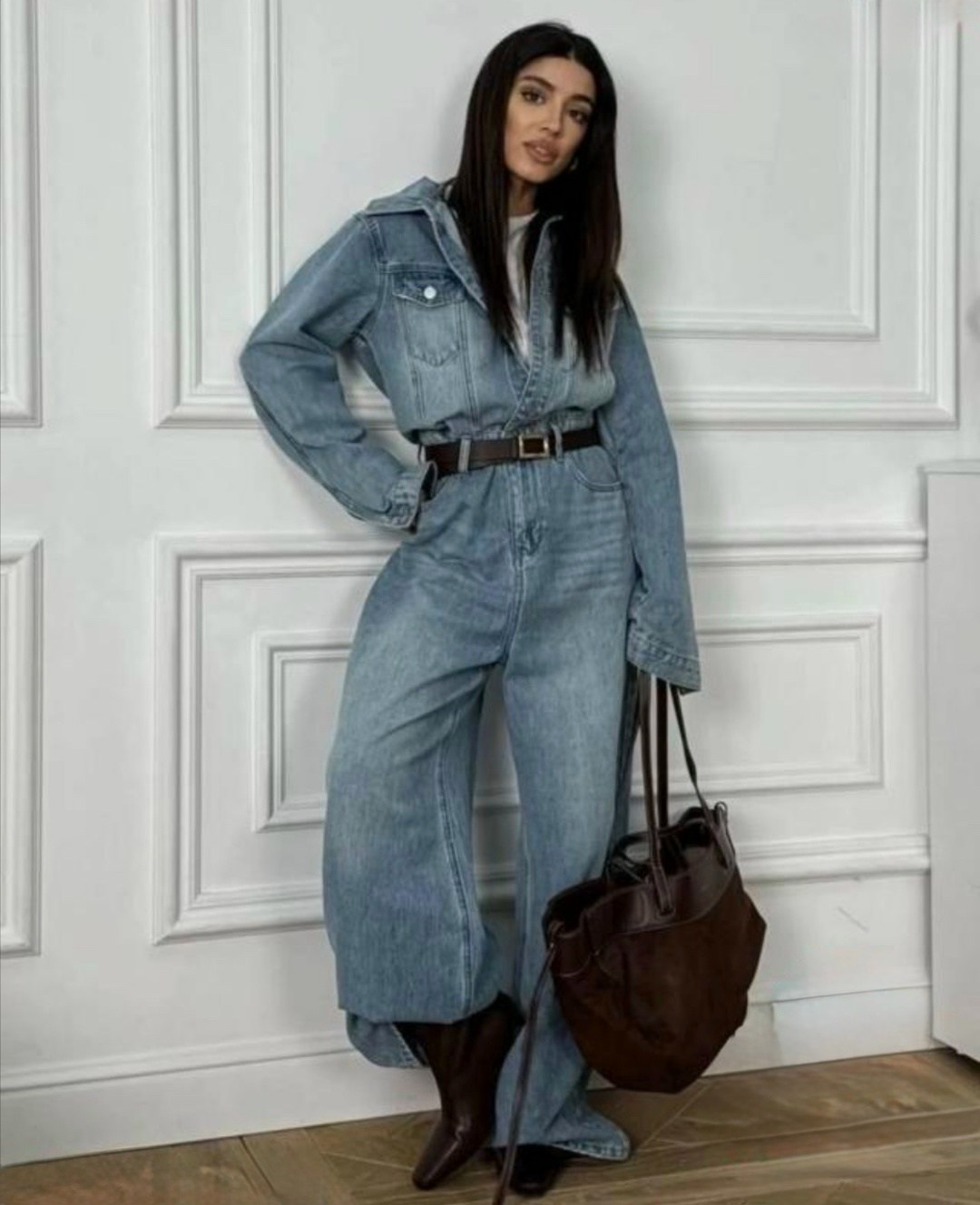 джинсовый женский комбинезон,джинсовый комбинезон,женский повседневный комбинезон в джинсовом стиле,джинсовый комбинезон женский 2025,образы с джинсовым комбинезоном