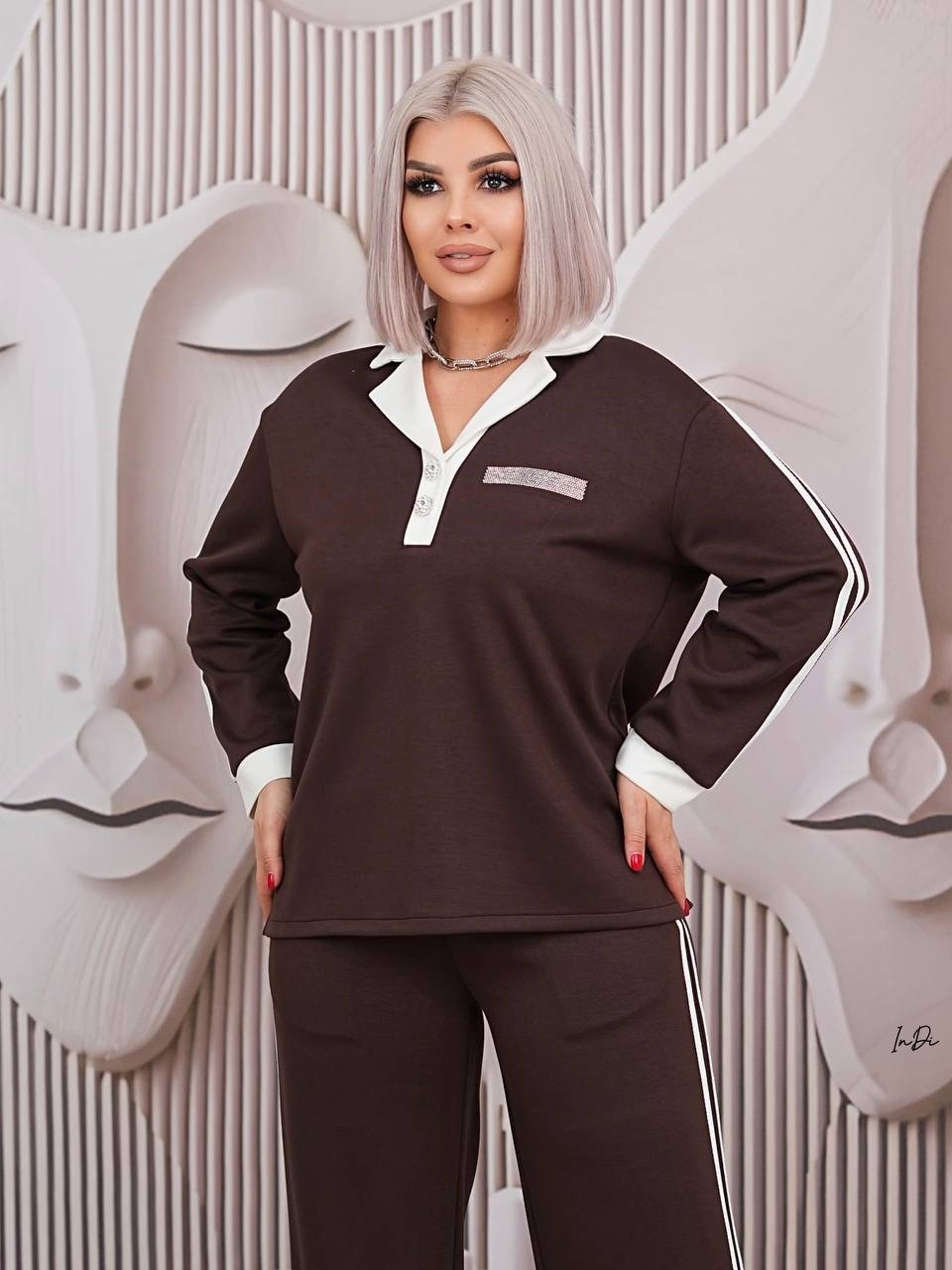 спортивный костюм ольга стиль с948 коричневый,спортивный костюм ольга стиль 948 коричневый размер 50-56,спортивный костюм ольга стиль с948 коричневый размер 50-56,спортивный костюм ольга стиль 948 кор