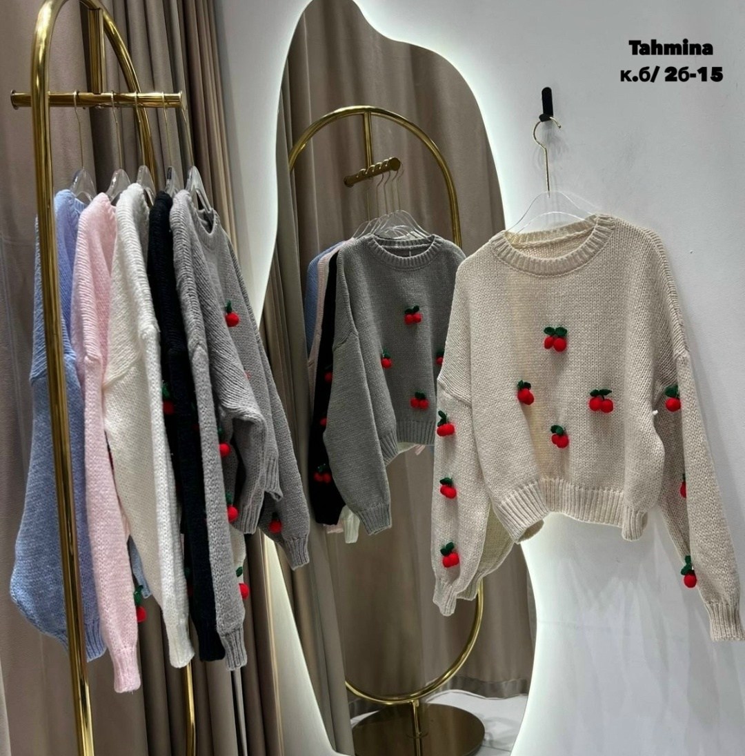 свитер с цветочками,женская кофта,вязаная кофта,милые свитера,женский свитер