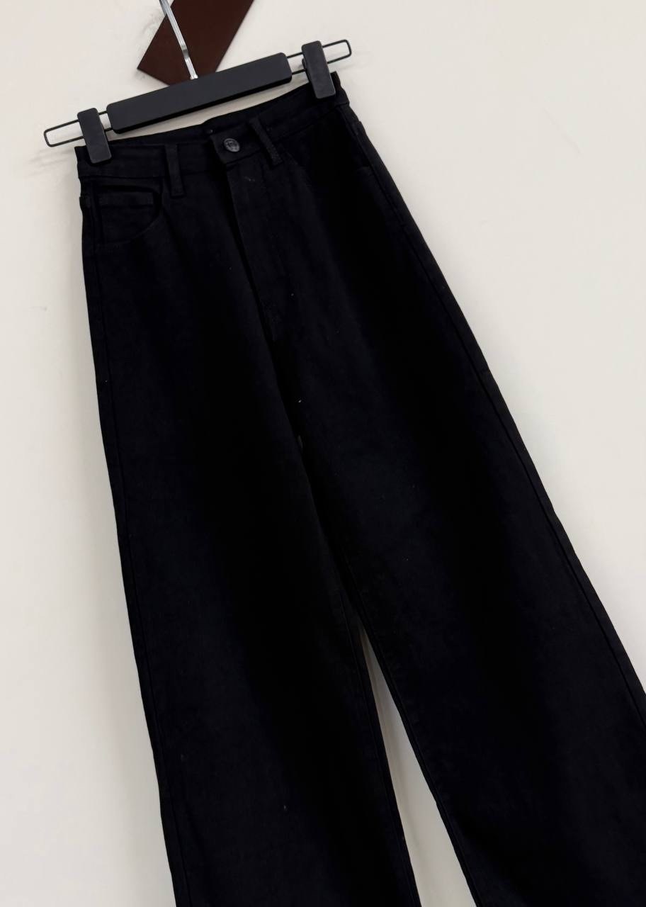 джинсы черные широкие,джинсы женские,джинсы клёш,брюки джинсы,джинсы широкие