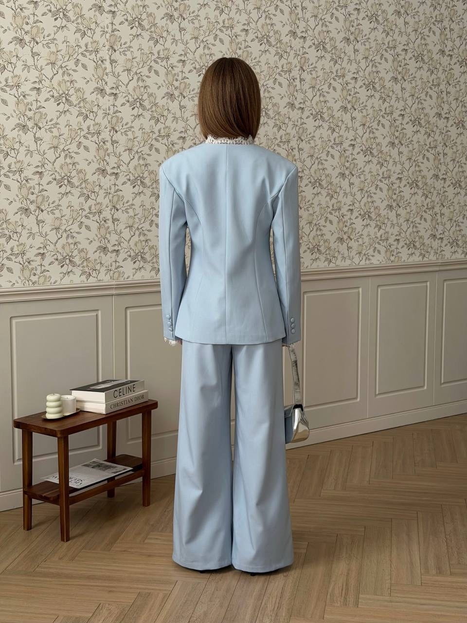 брючный костюм,модные брючные костюмы,голубой костюм женский брючный,брючные костюмы для женщин,брючные женские костюмы