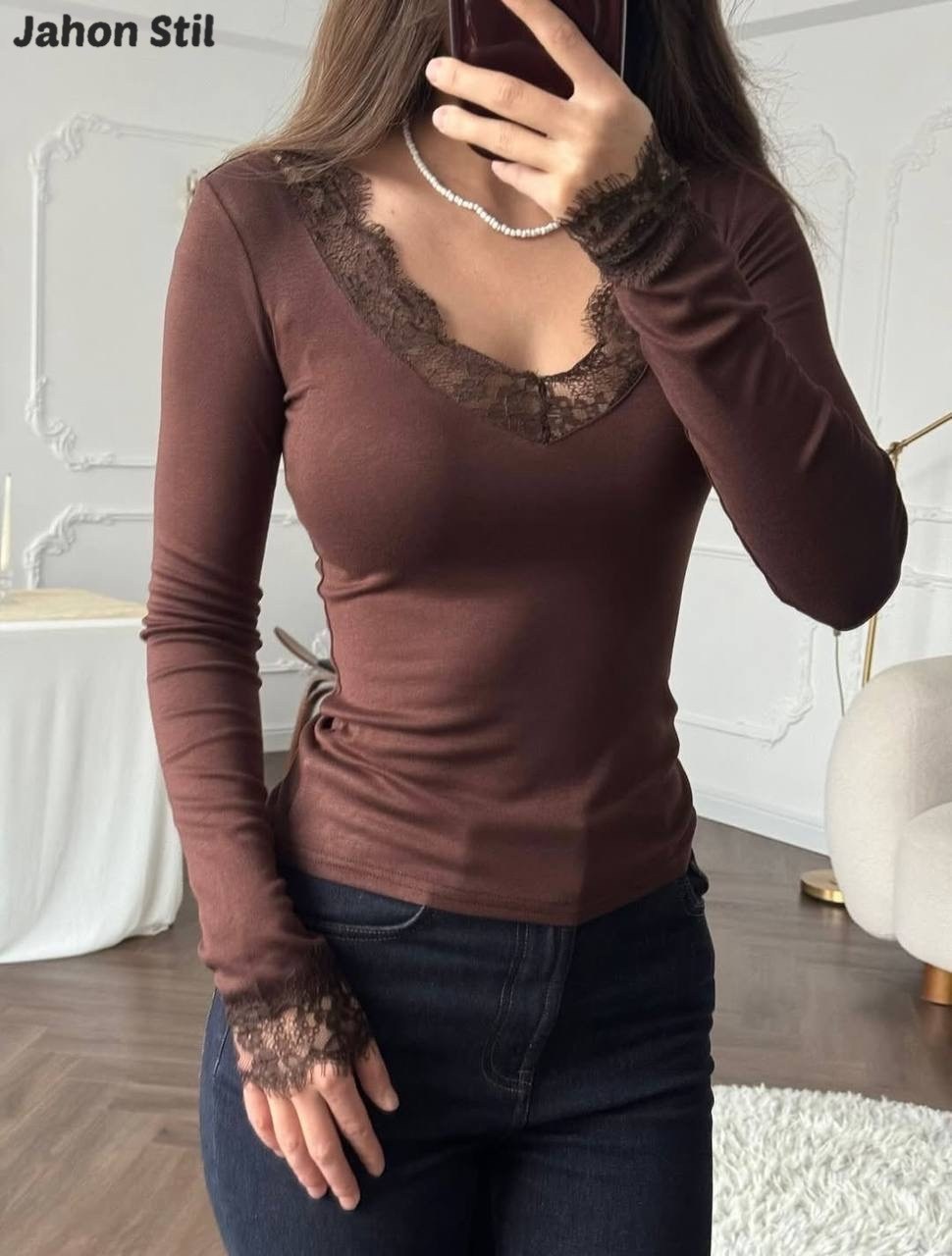 женская сексуальная кружевная базовая рубашка с v-образным вырезом,кружевная футболка для женщин,лонгслив женские,футболка с кружевной отделкой