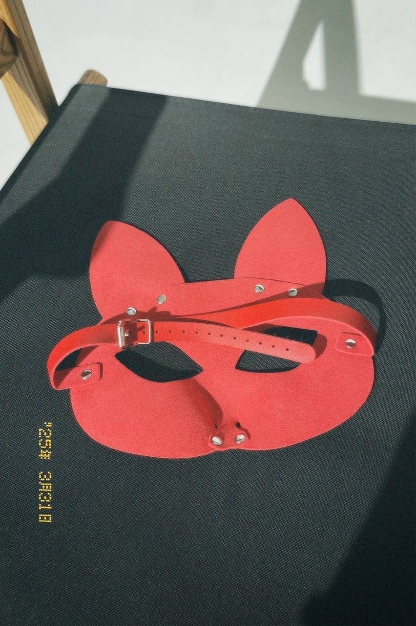 маска кошки кожаная,кожаная маска "кошка" isy mo,маска кошки,оригинальная черная маска "кошка" с ушками,маска кошечки