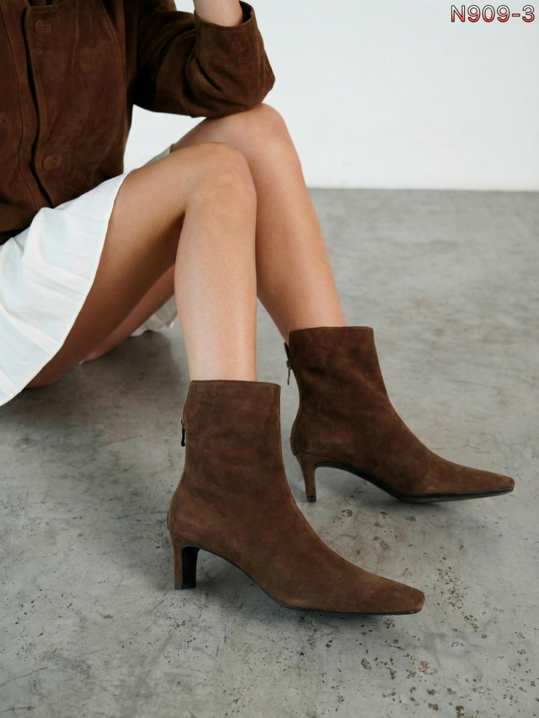 замшевые ботильоны,ботильоны демисезонные чулки на каблуке londri 306462715,,женские ботильоны,ботильоны