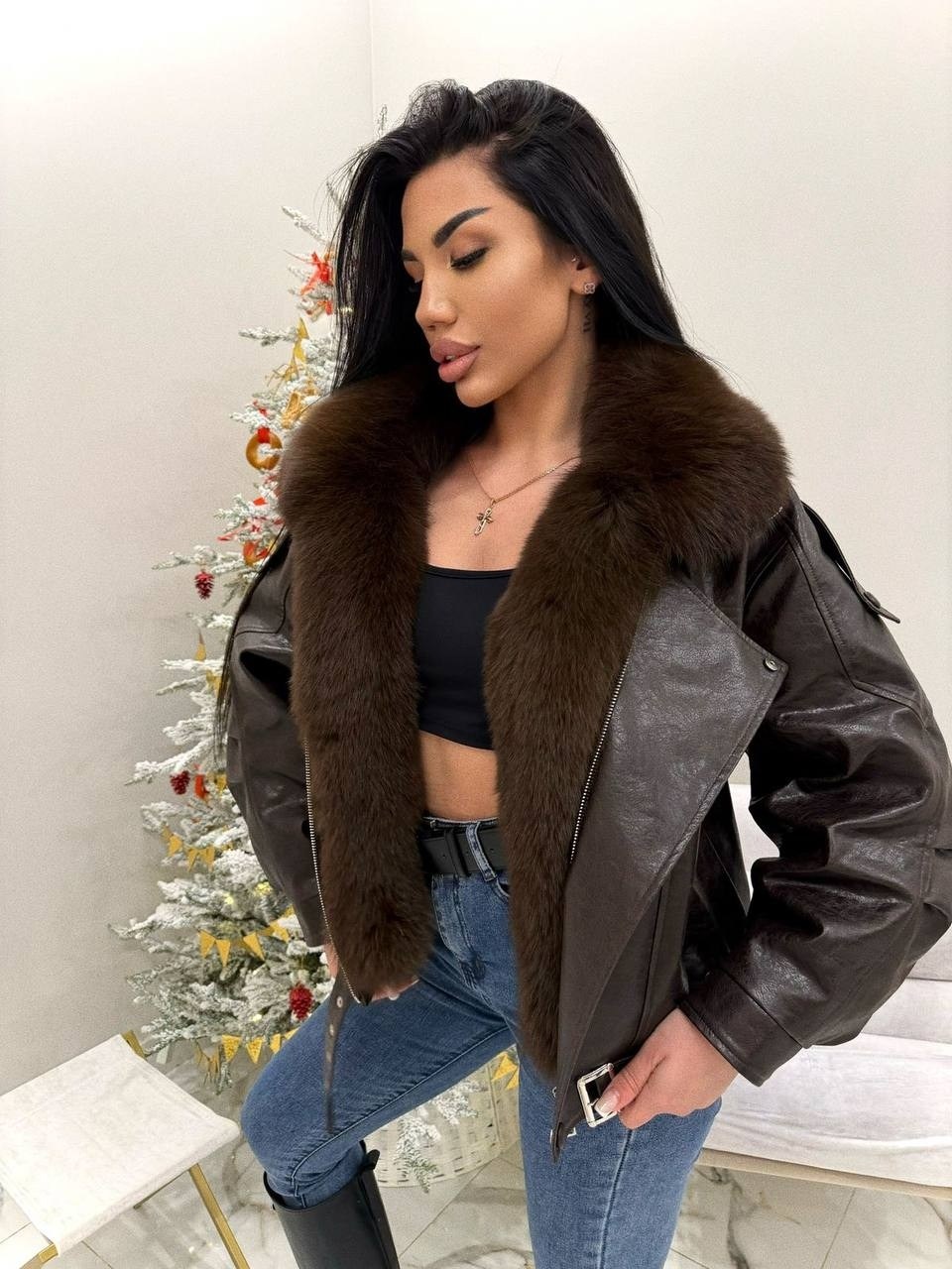 куртка с мехом,женская куртка,джинсовая куртка,комбинированная куртка с натуральным мехом,куртка с натуральным мехом