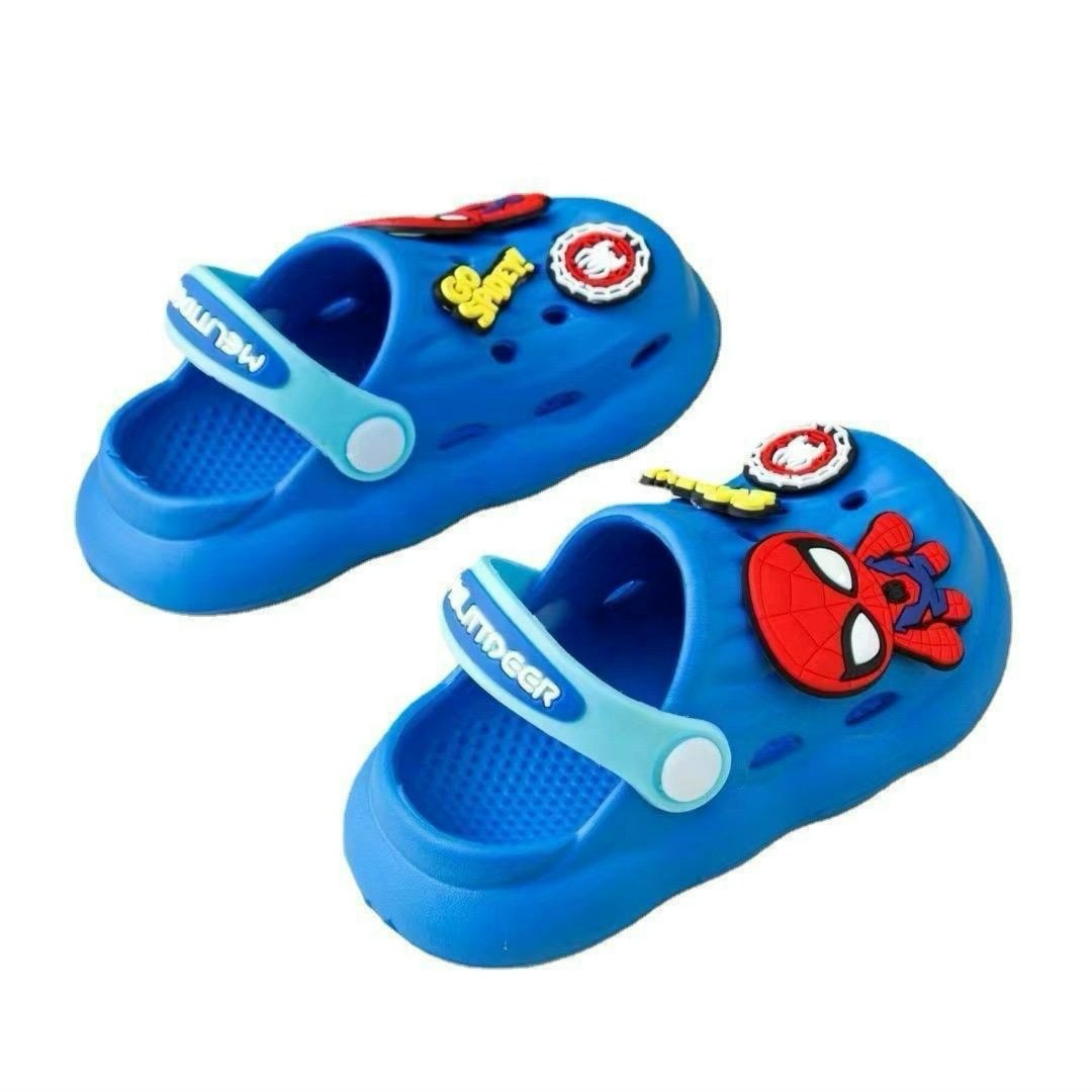 детские шлепки для мальчиков,шлепанцы детские,кроксы человек паук,,детские тапочки для мальчиков