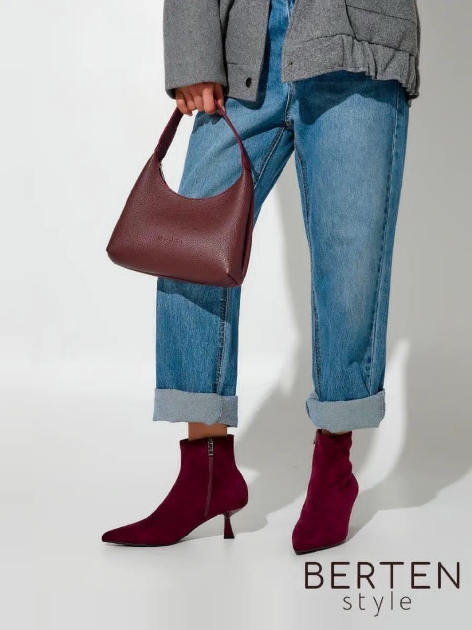 ботильоны вечерние на низкой шпильке бордовые gh collection,бордовые ботильоны,широкие бордовые ботильоны с острым носком new look,ботильоны женские,ботильоны вечерние на низкой шпильке бордовые