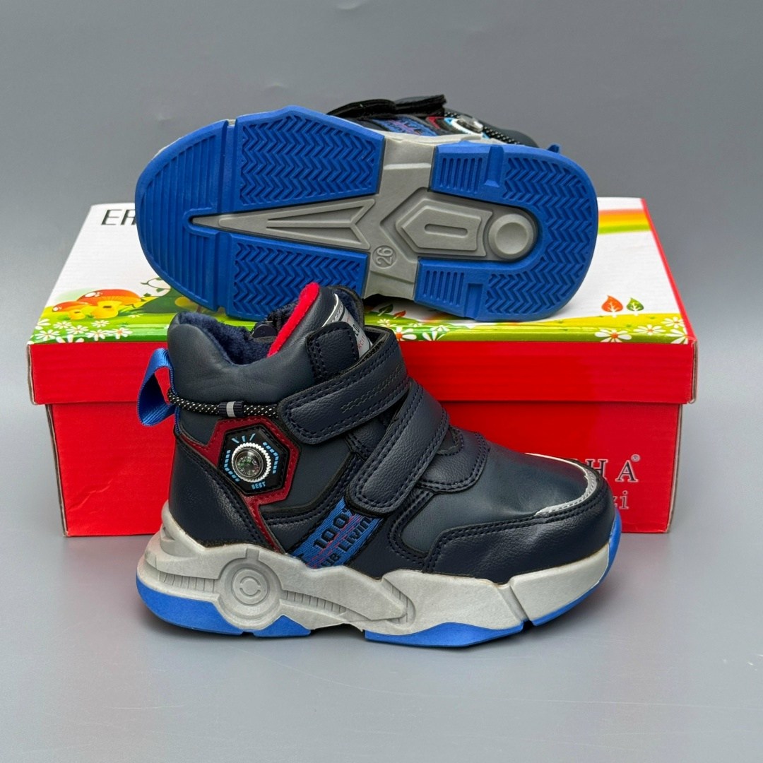 ,ботинки для мальчика,детские ботинки для мальчика,детские демисезонные ботинки,ботинки 25208-2 т.син