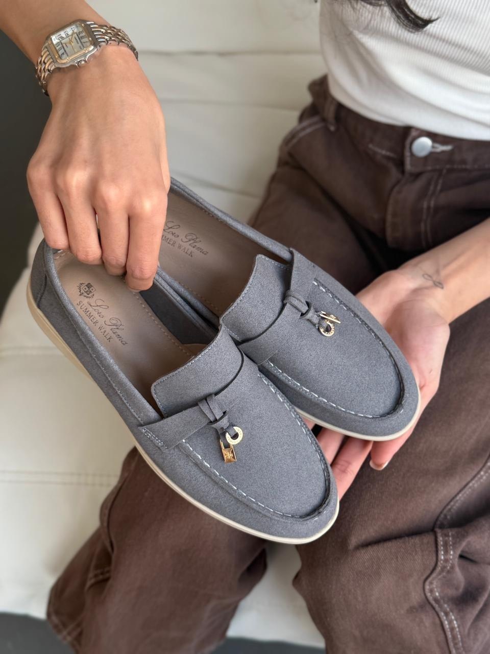 лоферы женские loro piana,лоферы loro piana,женские мокасины,лоферы женские замшевые светло-серые лоро пиано,лоферы женские