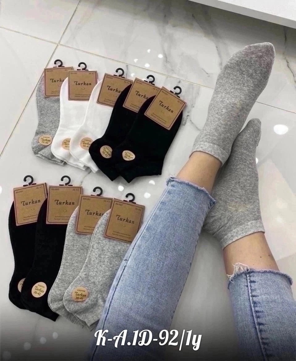 популярные женские носки,носки женские turkan,женские носки,носки turkan женские 10 пар,короткие женские носки