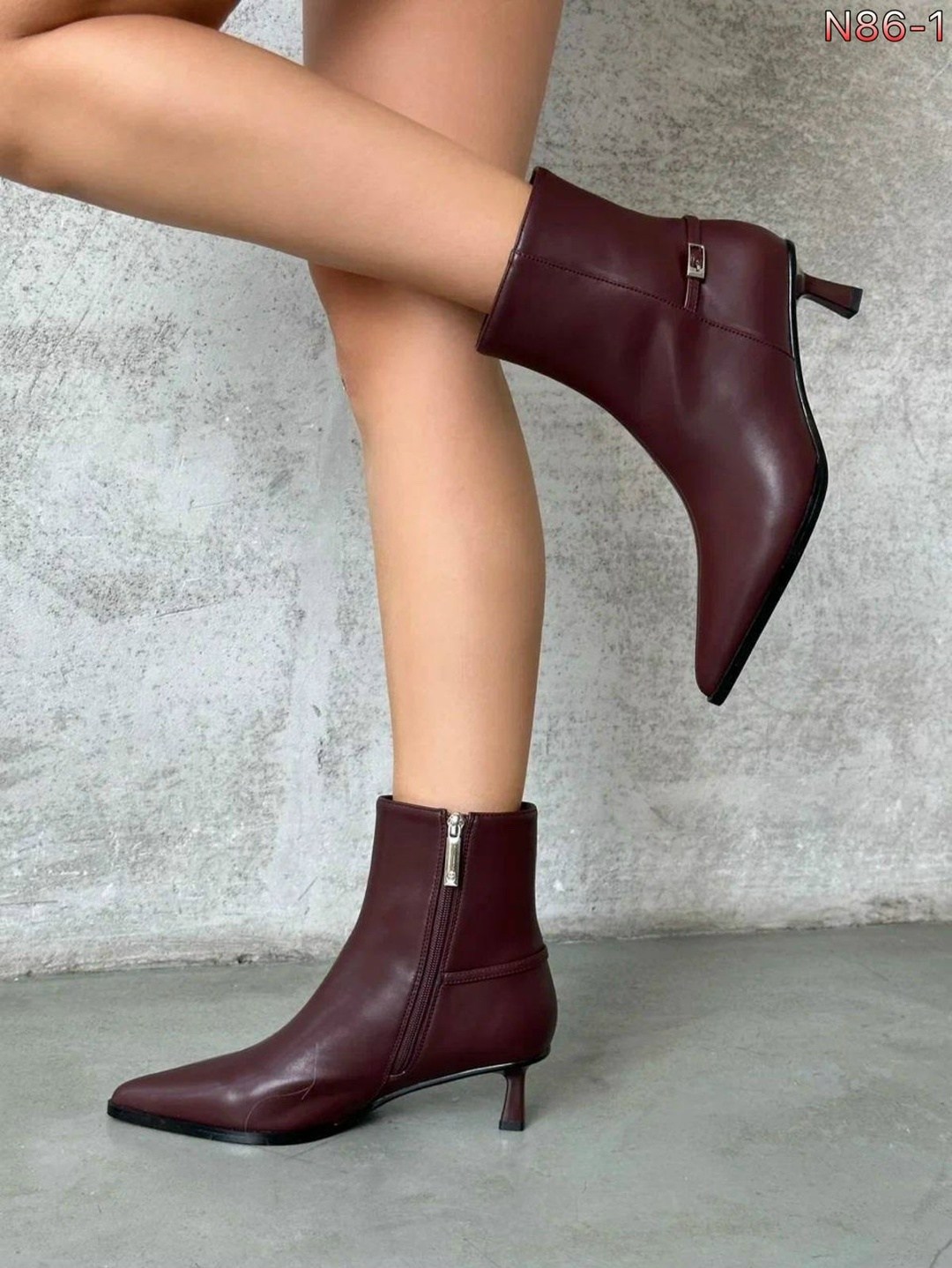 ботильоны вечерние на низкой шпильке бордовые gh collection,ботильоны женские,ботильоны демисезонные остроносые на высоком каблуке bati 304308520,широкие бордовые ботильоны с острым носком new look,же