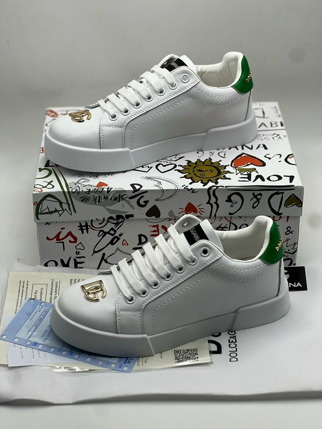 женские кожаные кроссовки dolce&gabbana portofino белые,кроссовки dolce & gabbana,кеды женские dolce gabbana,кожаные кроссовки белого цвета dolce & gabbana portofino,кеды dolce&gabbana