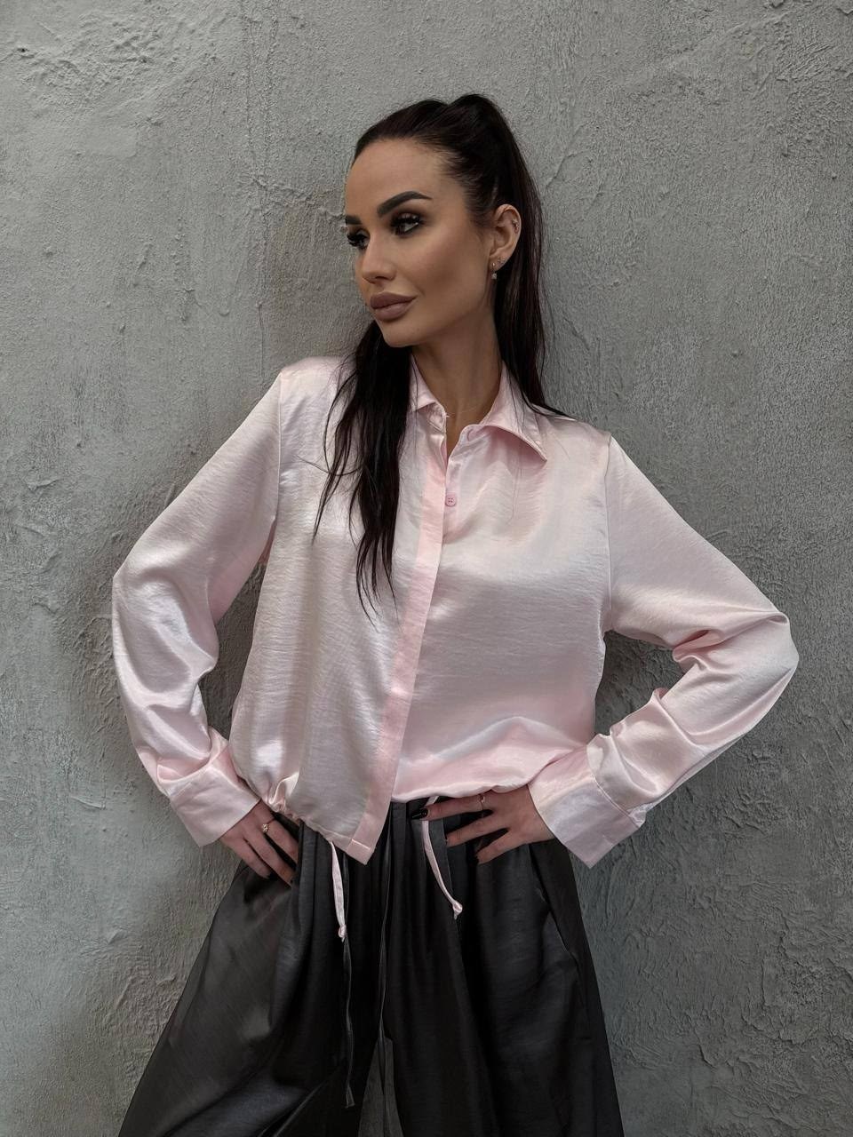 шелковая рубашка атласная bluza shop,рубашка атласная блузка шелковая divine tesoro,женская элегантная шёлковая рубашка,блузка женская,женская однотонная шёлковая рубашка