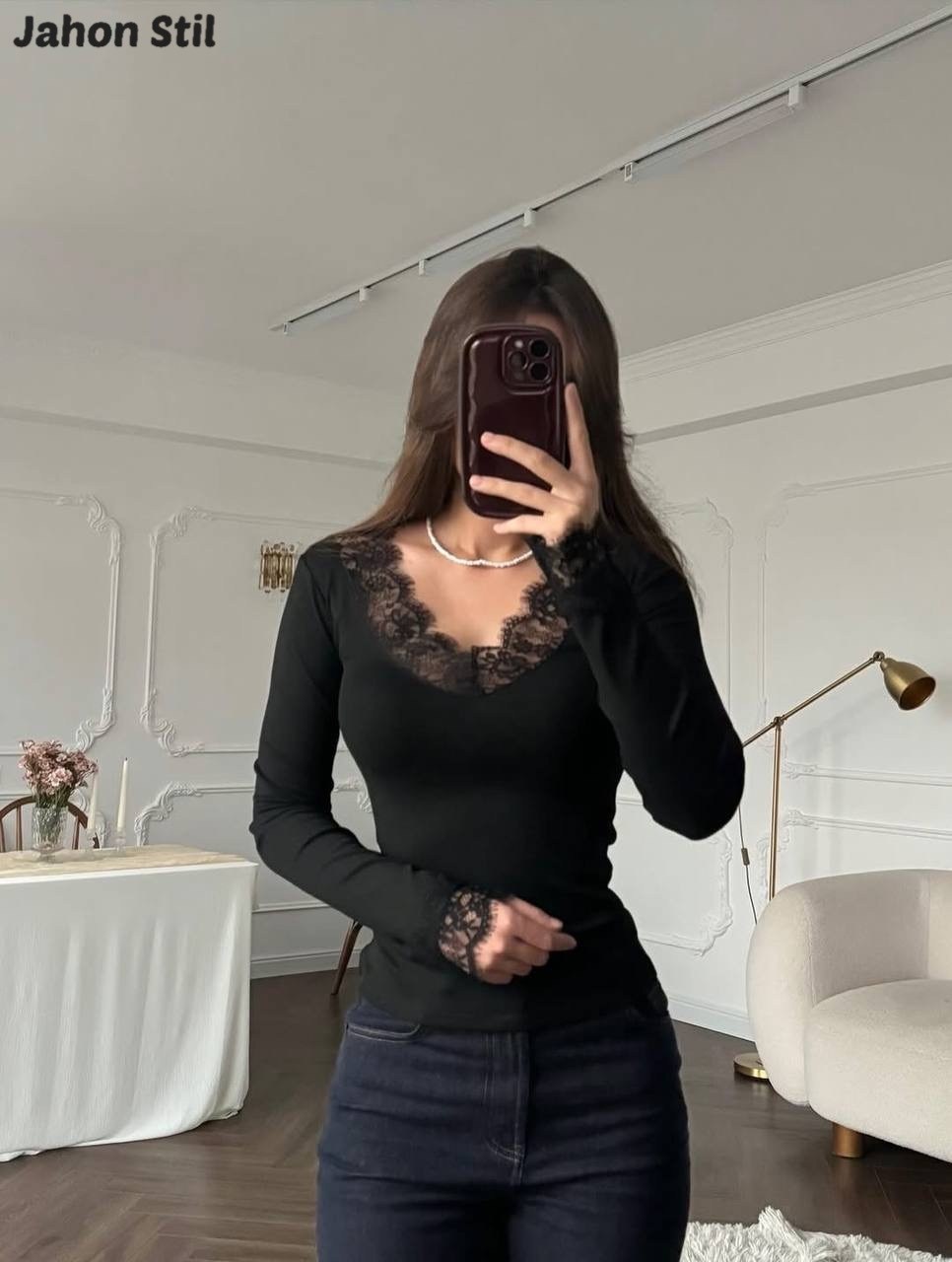 женская сексуальная кружевная базовая рубашка с v-образным вырезом,кружевная футболка для женщин,лонгслив женские,футболка с кружевной отделкой