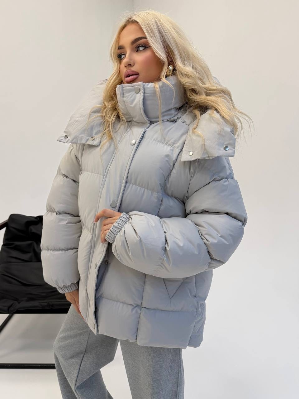 куртка зимняя с капюшоном оверсайз by button,куртка оверсайз,объемный пуховик,куртка зимняя оверсайз с капюшоном короткая zaya&famili,зимняя куртка оверсайз с капюшоном